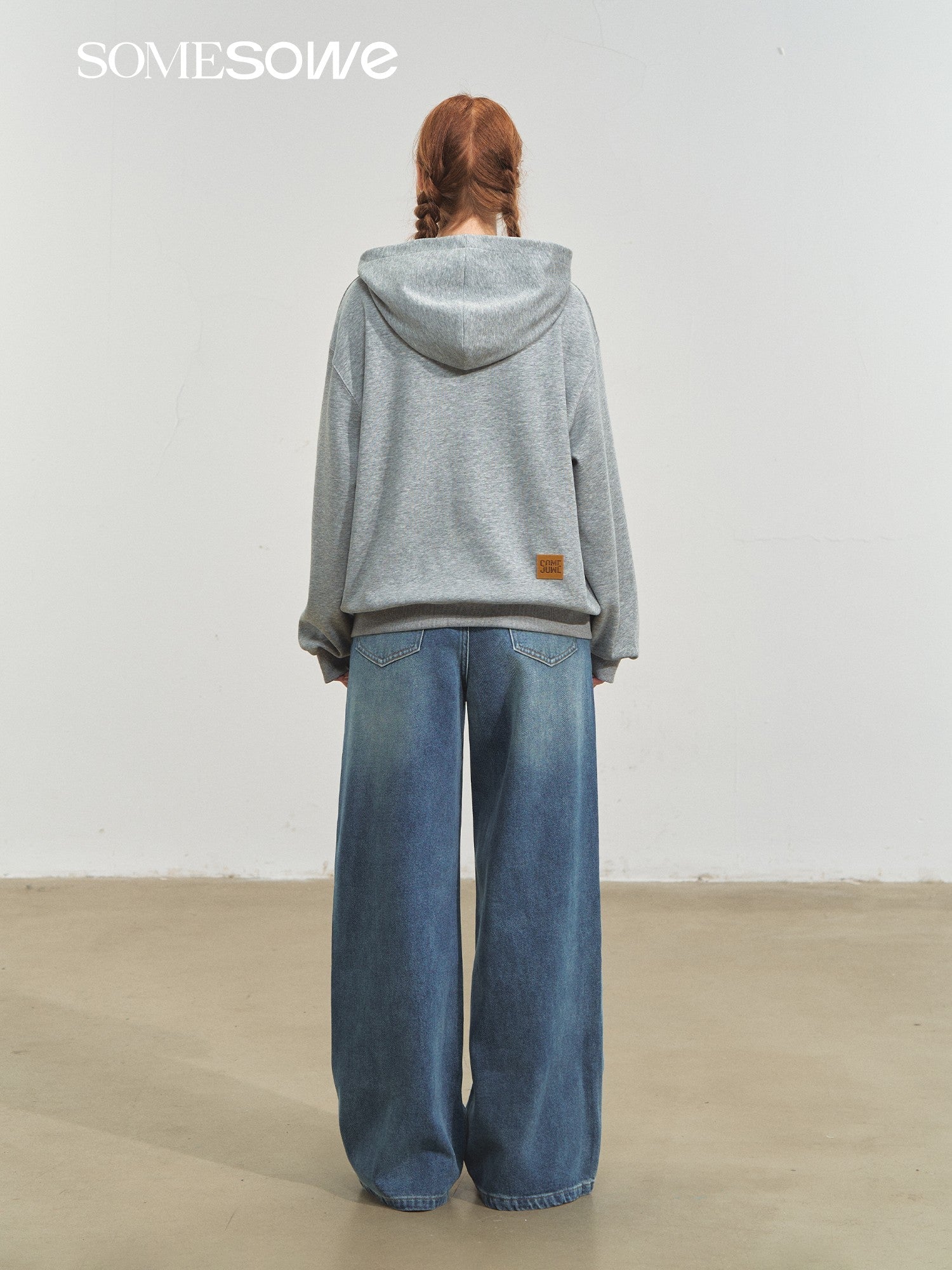 SOMESOWE Cute Pet Wide - Leg Jeans In Blue | MADAX