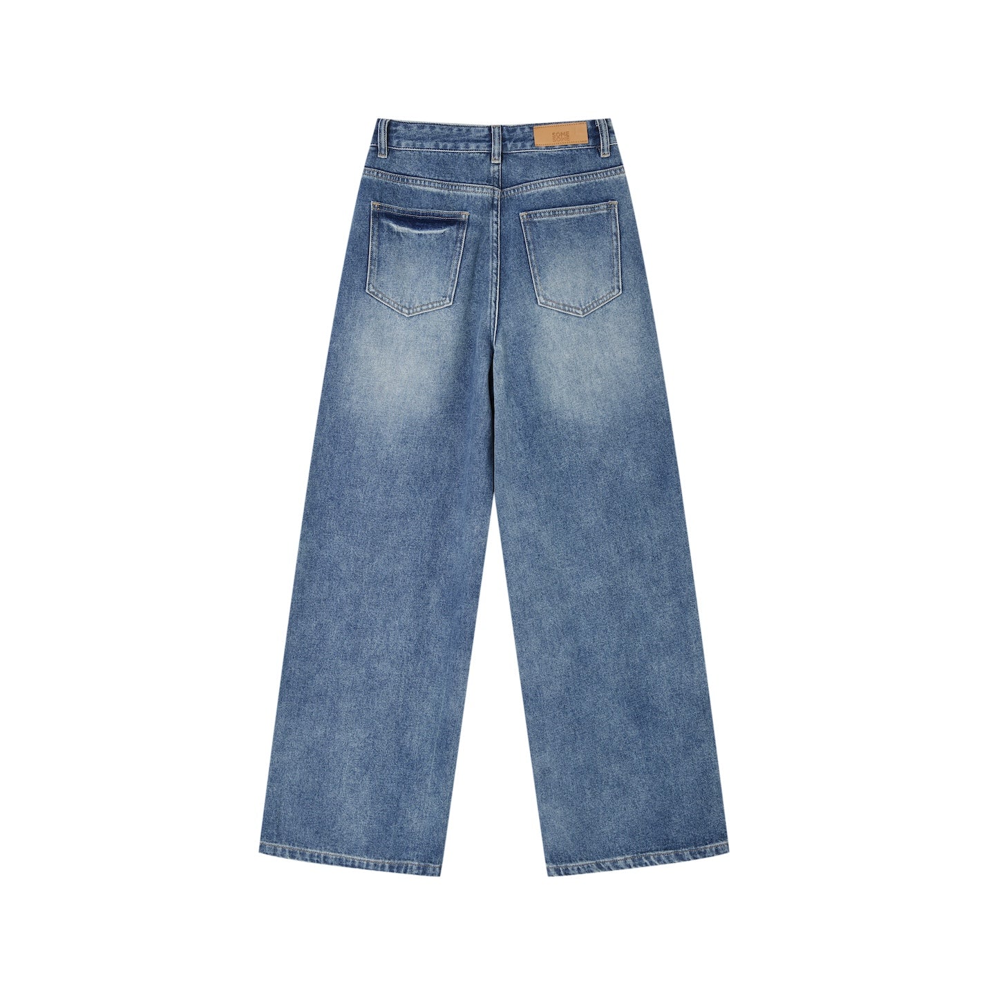 SOMESOWE Cute Pet Wide - Leg Jeans In Blue | MADAX