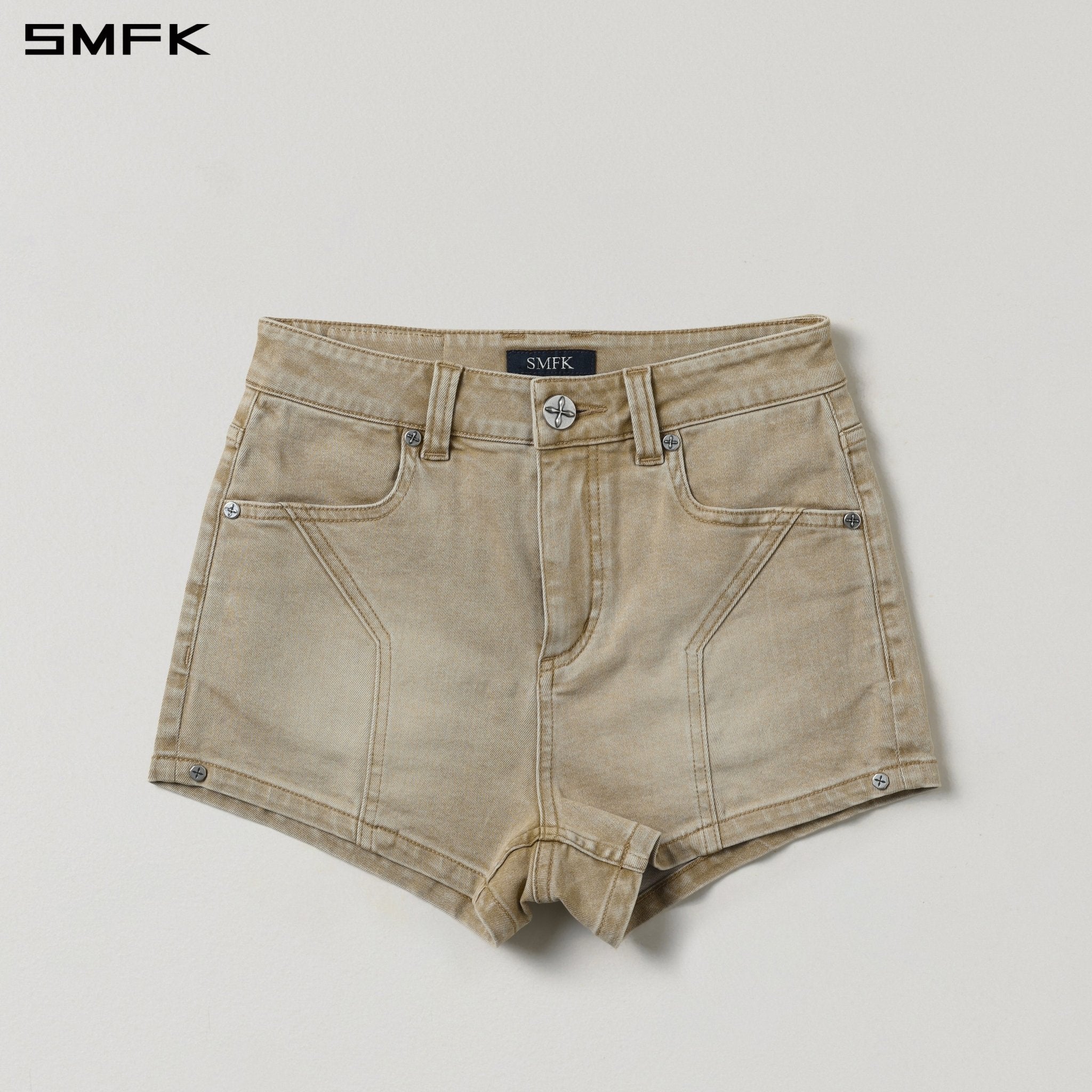 SMFK Dance Troupe Denim Shorts in Skin Tone | MADAX