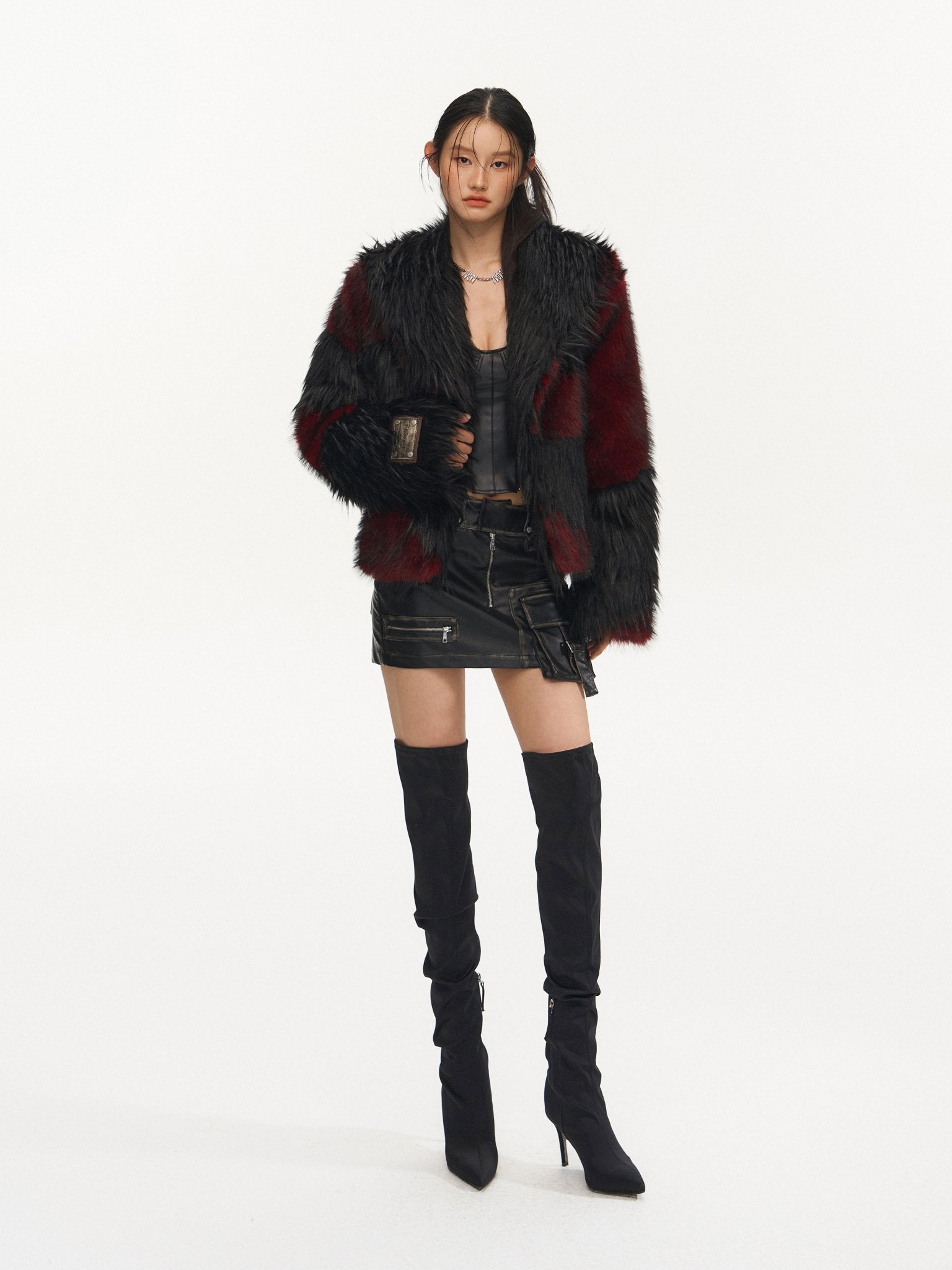 NAWS Dark - night Garden Faux Fur | MADAX