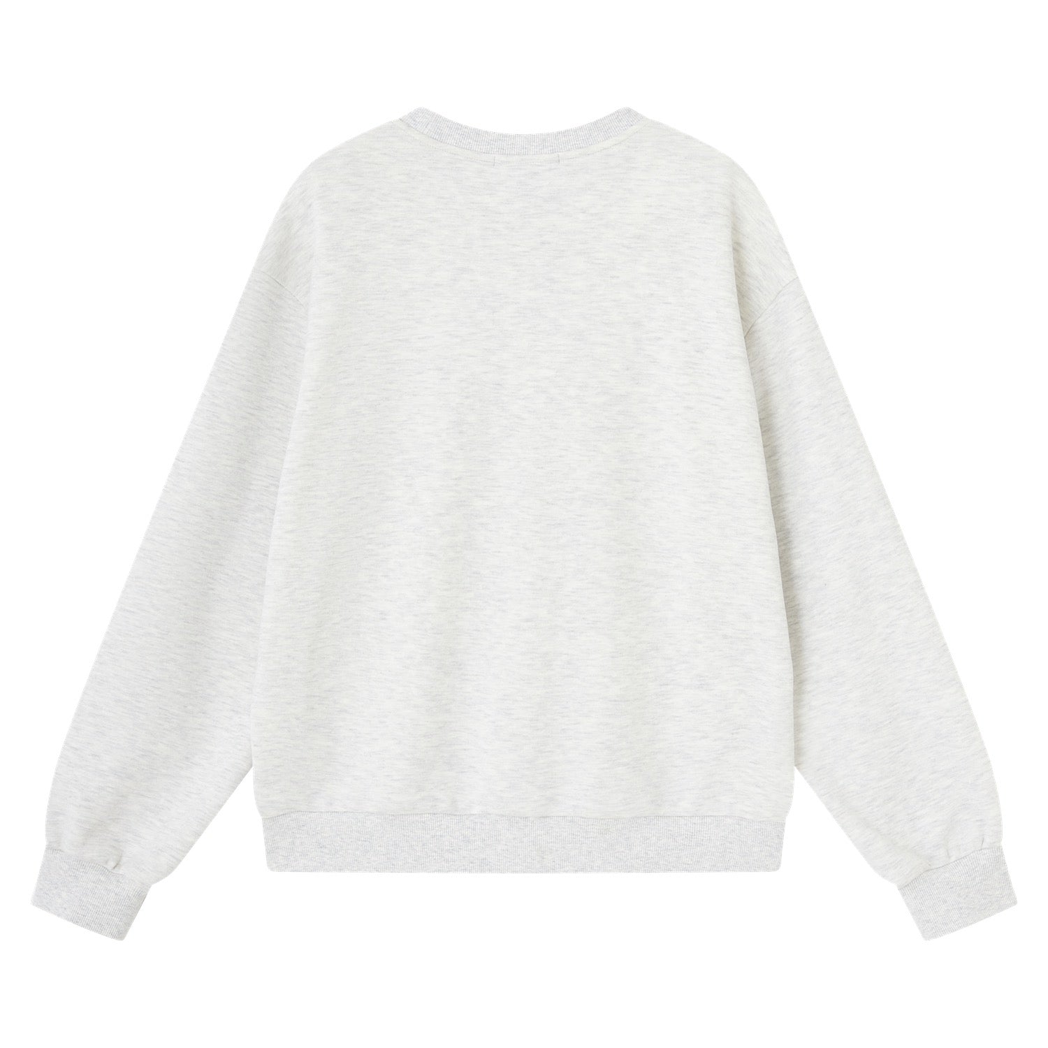 SOMESOWE Deer Fleece Crew Neck Long Sleeve Sweatshirt In White | MADAX