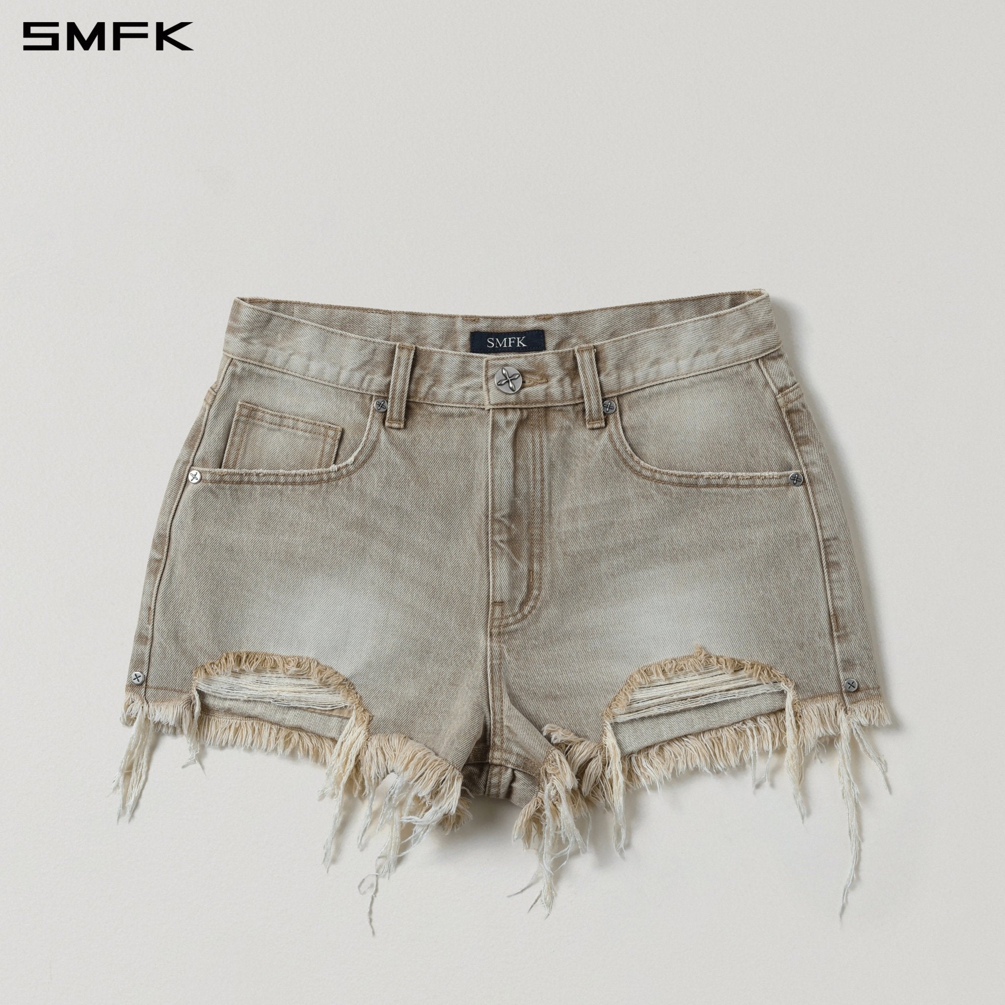 SMFK Denim Shorts in Skin Tone | MADAX