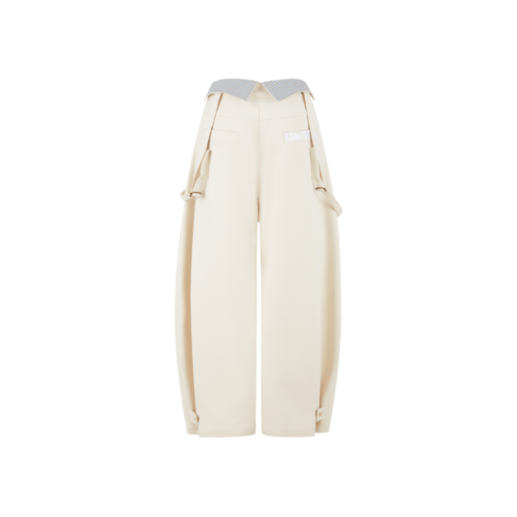 13DE MARZO Detachable Clown Bear Fold - Up Overalls in Off - white | MADAX