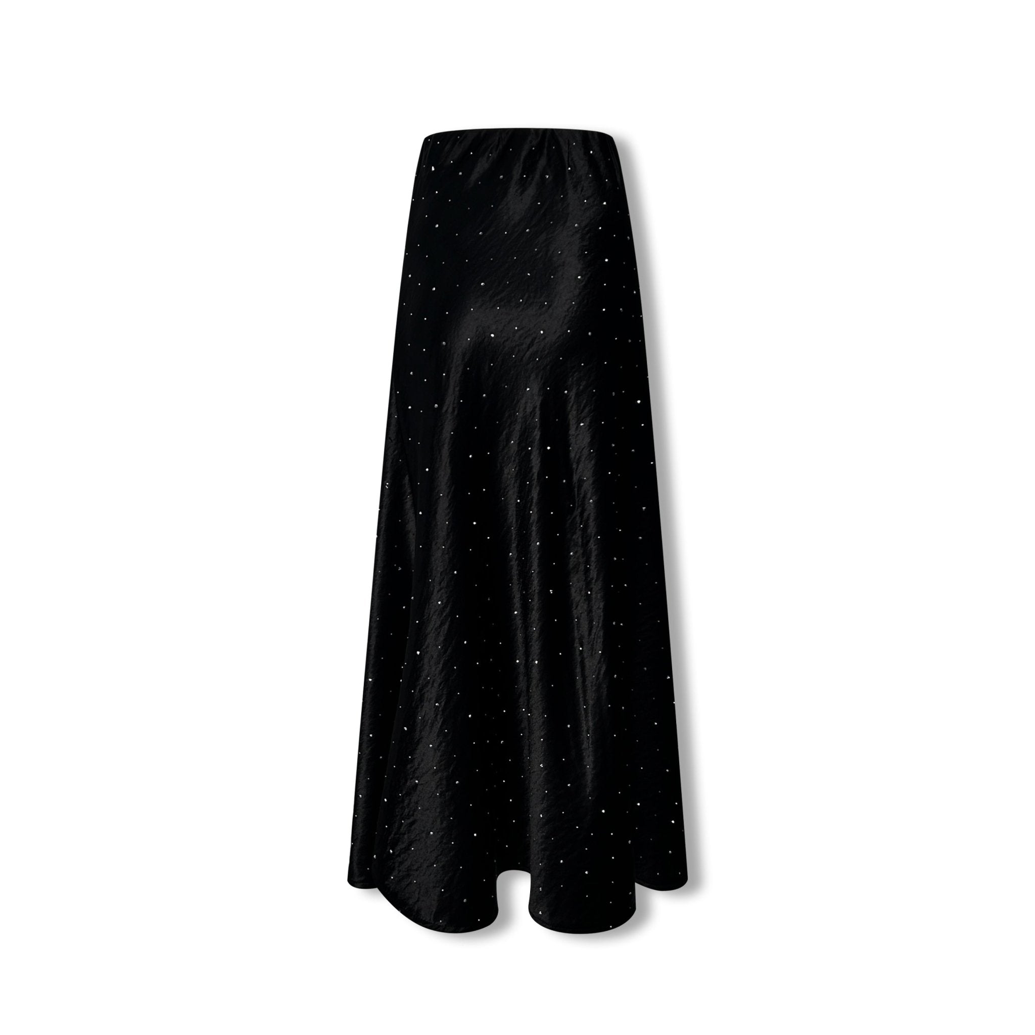 AIMME SPARROW Diamond Skirt In Black | MADAX
