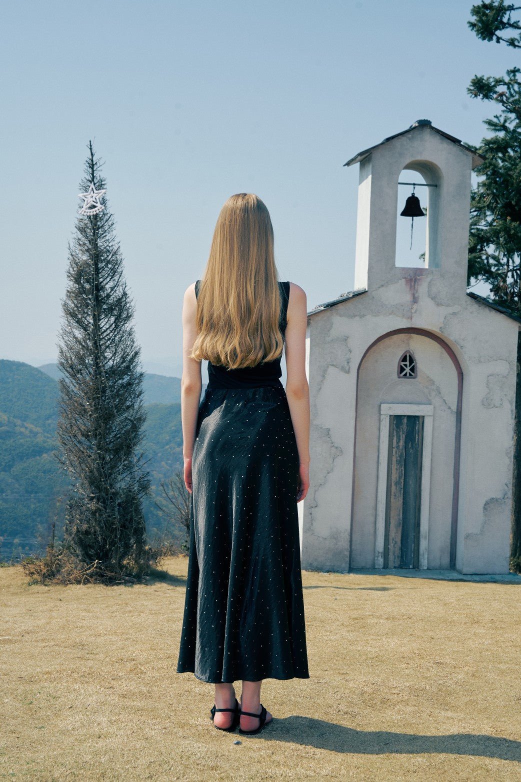 AIMME SPARROW Diamond Skirt In Black | MADAX