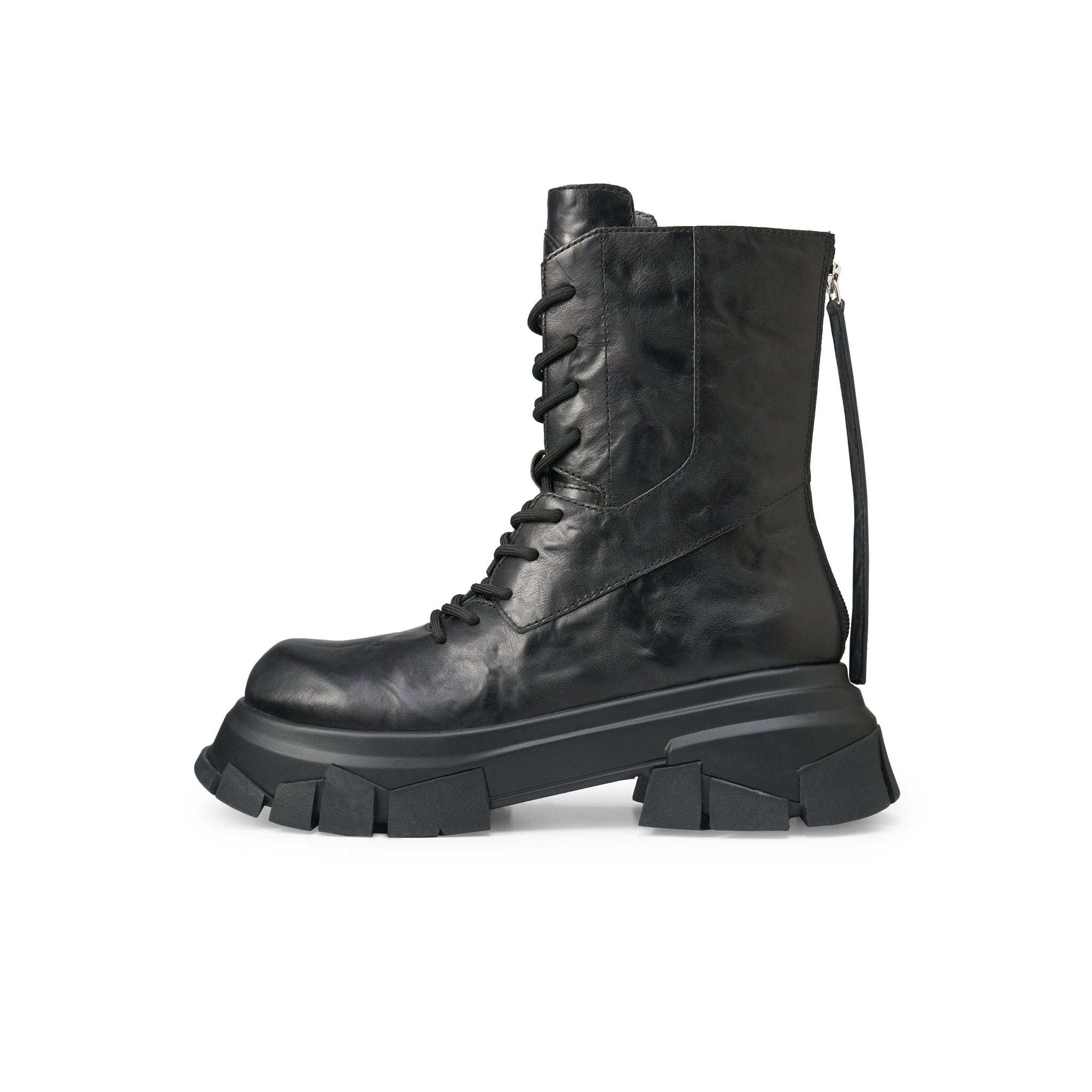 LOST IN ECHO Diamond Soled Round Toe Doc Martens In Black | MADAX