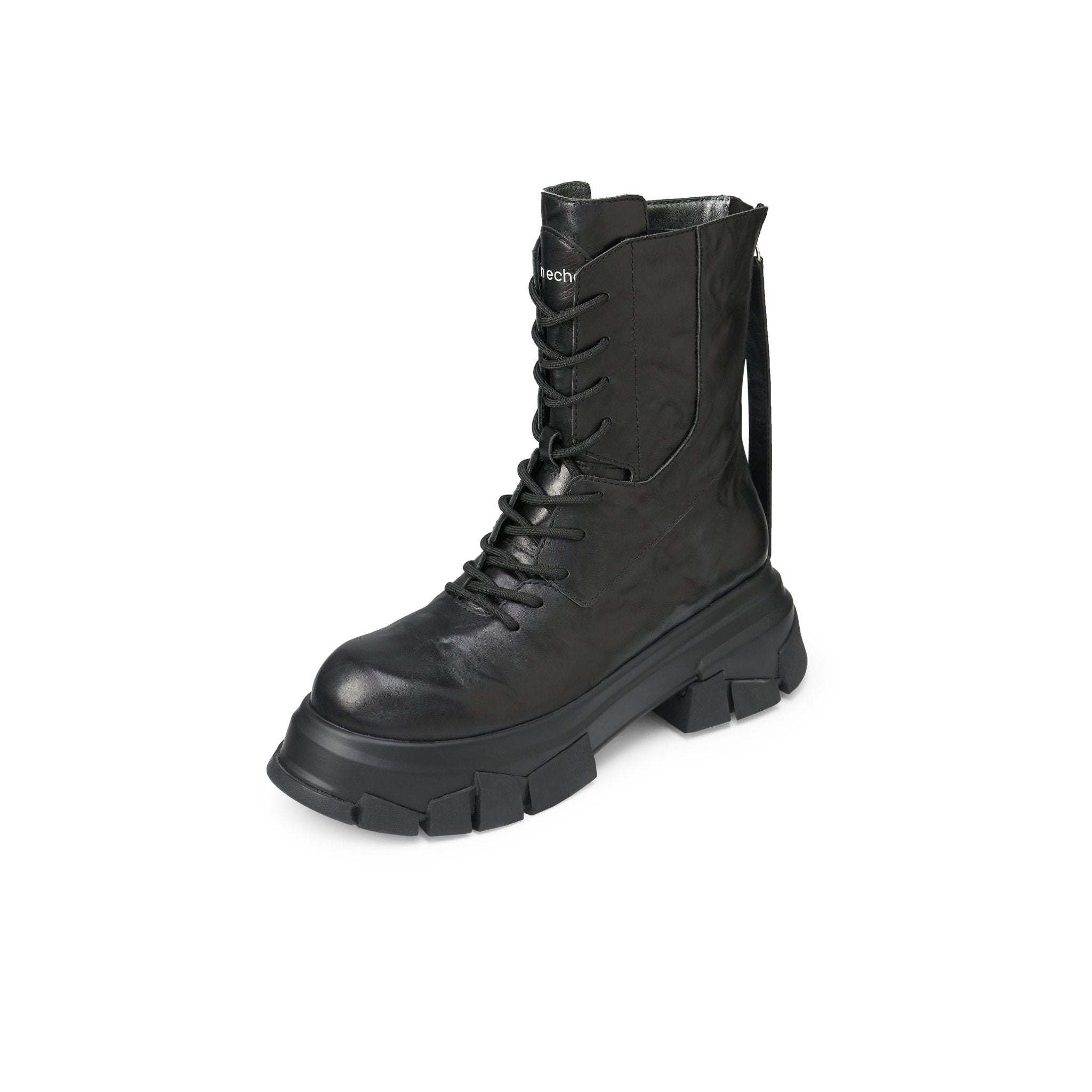 LOST IN ECHO Diamond Soled Round Toe Doc Martens In Black | MADAX