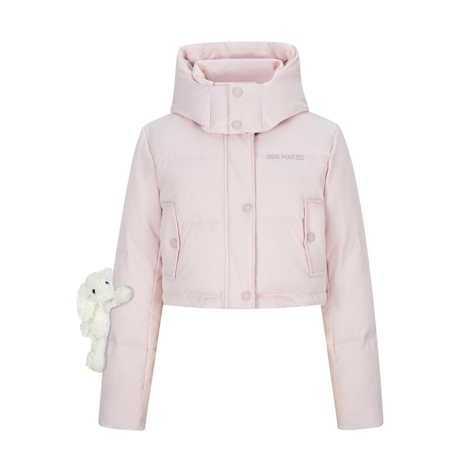 13DE MARZO Doozoo Base Down Jacket In Pink | MADAX