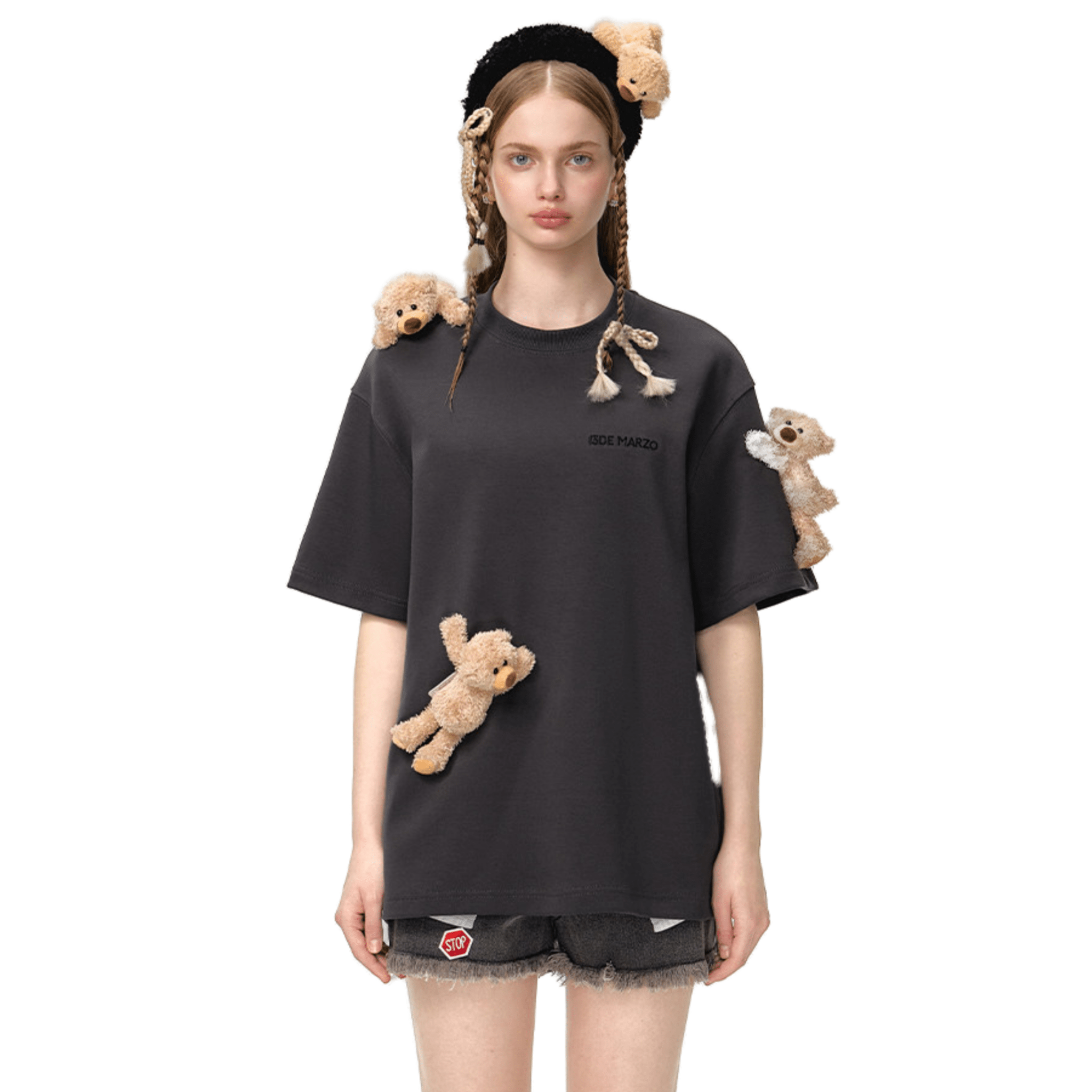 13DE MARZO Doozoo Base T-shirt in Grey | MADAX