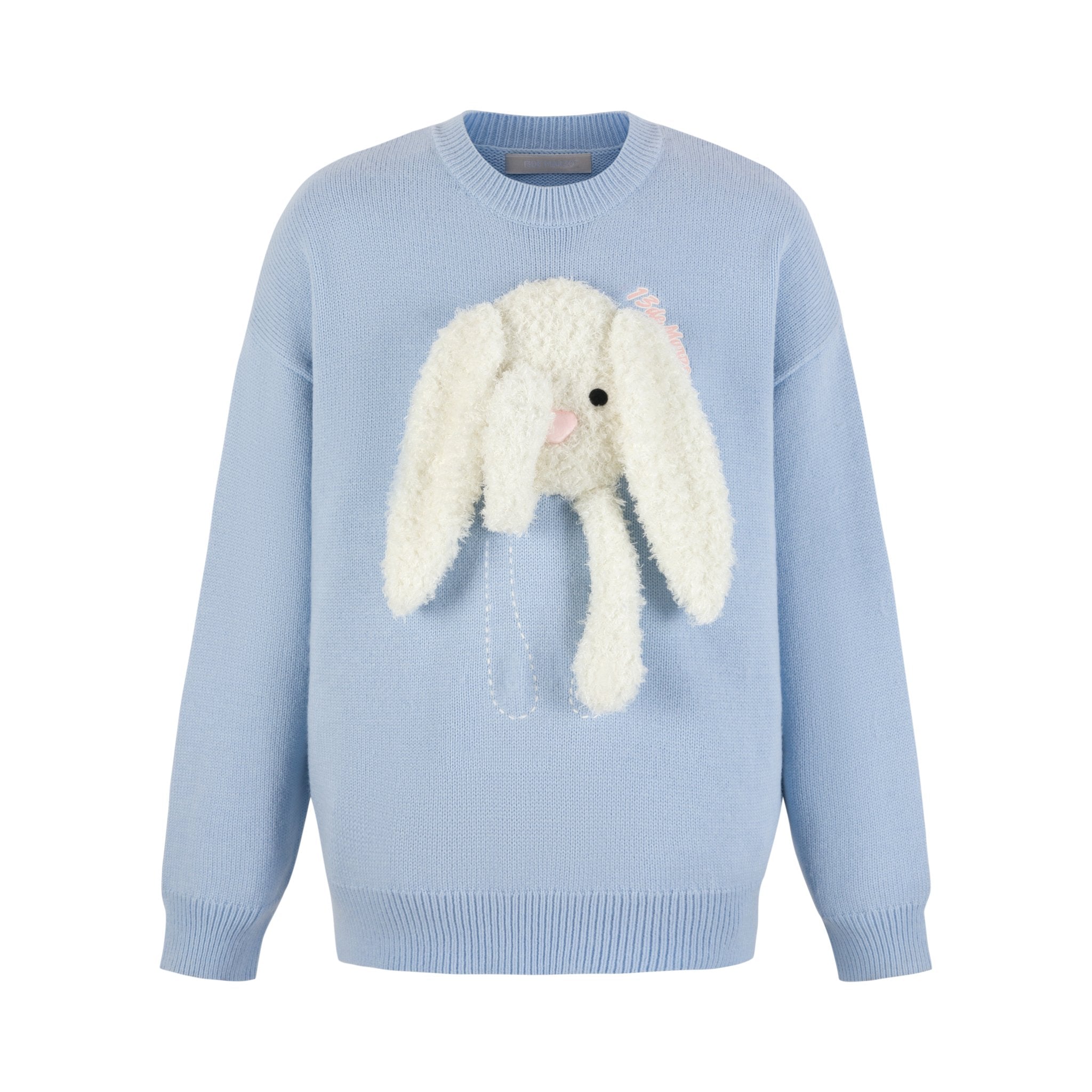 13DE MARZO Doozoo Cover One Eye Sweater In Blue | MADAX