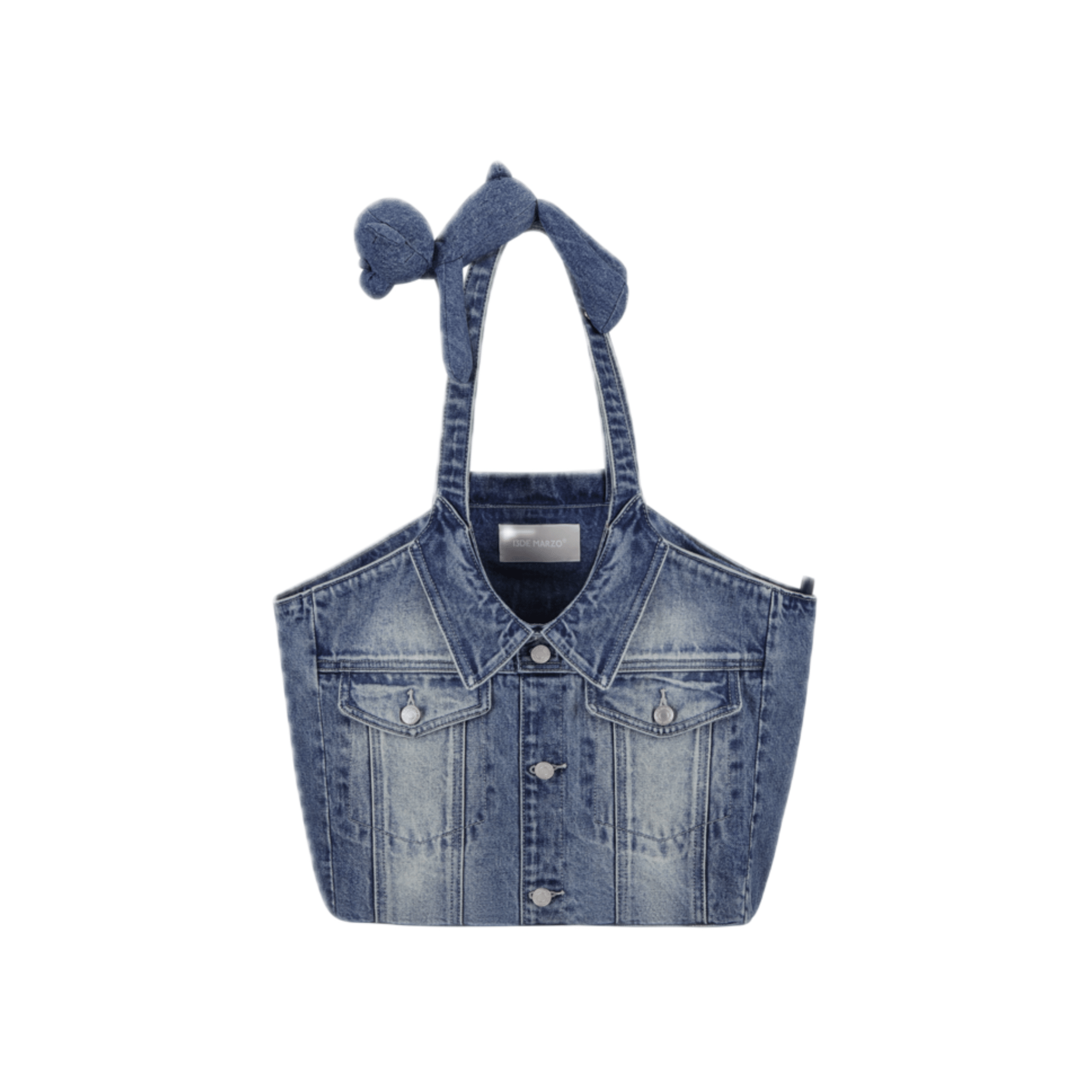 13DE MARZO Doozoo Doll Shoulder Strap Cowboy Tote Bag in Blue | MADAX