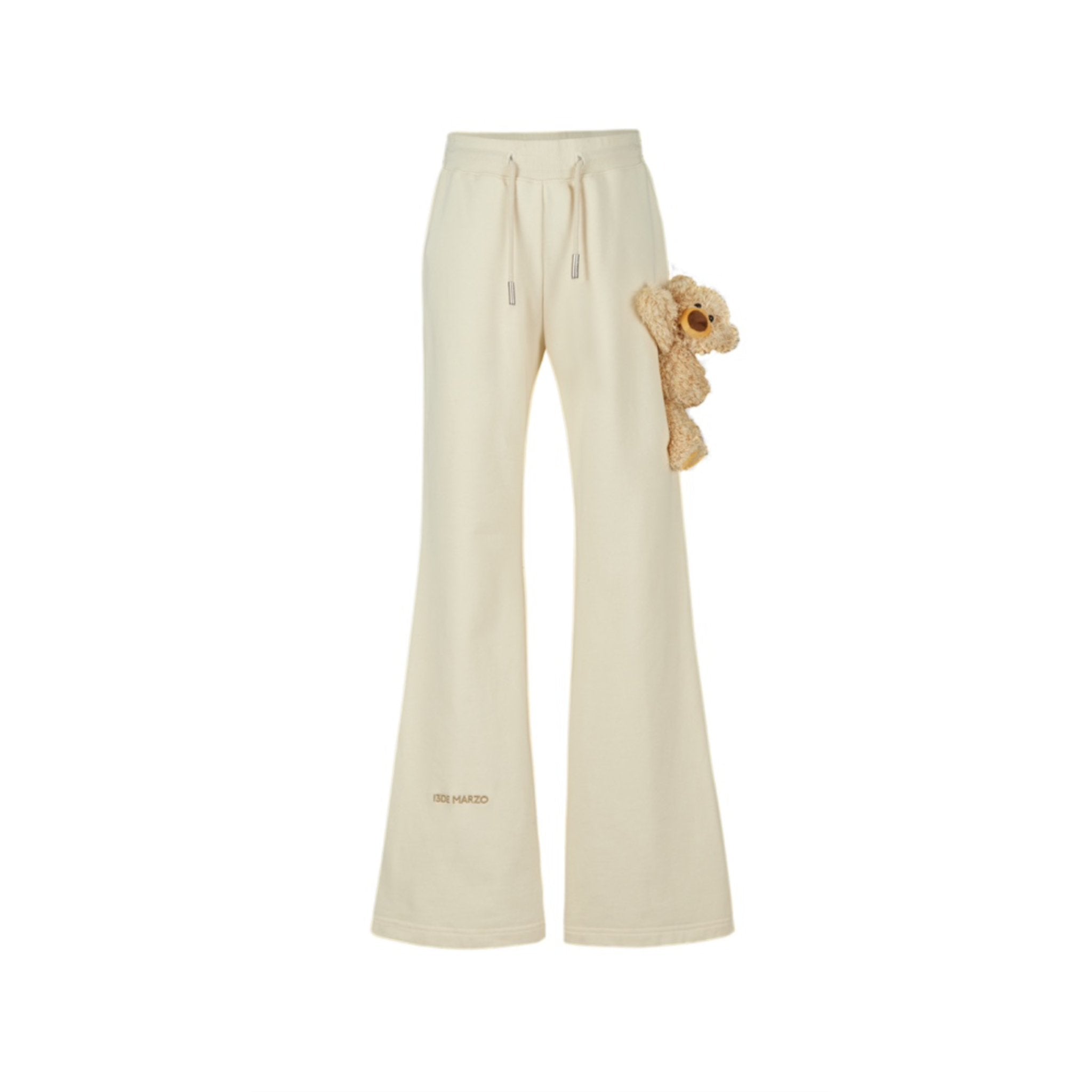 Doozoo Flare Jeans In Beige | MADAX