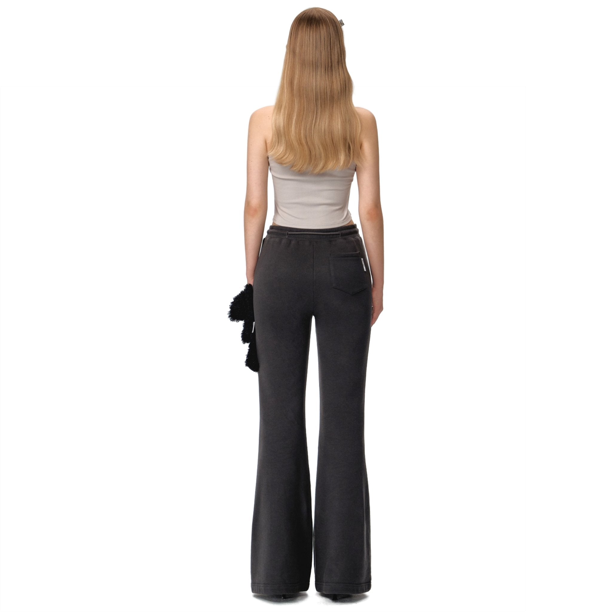 Doozoo Flare Jeans In Black | MADAX