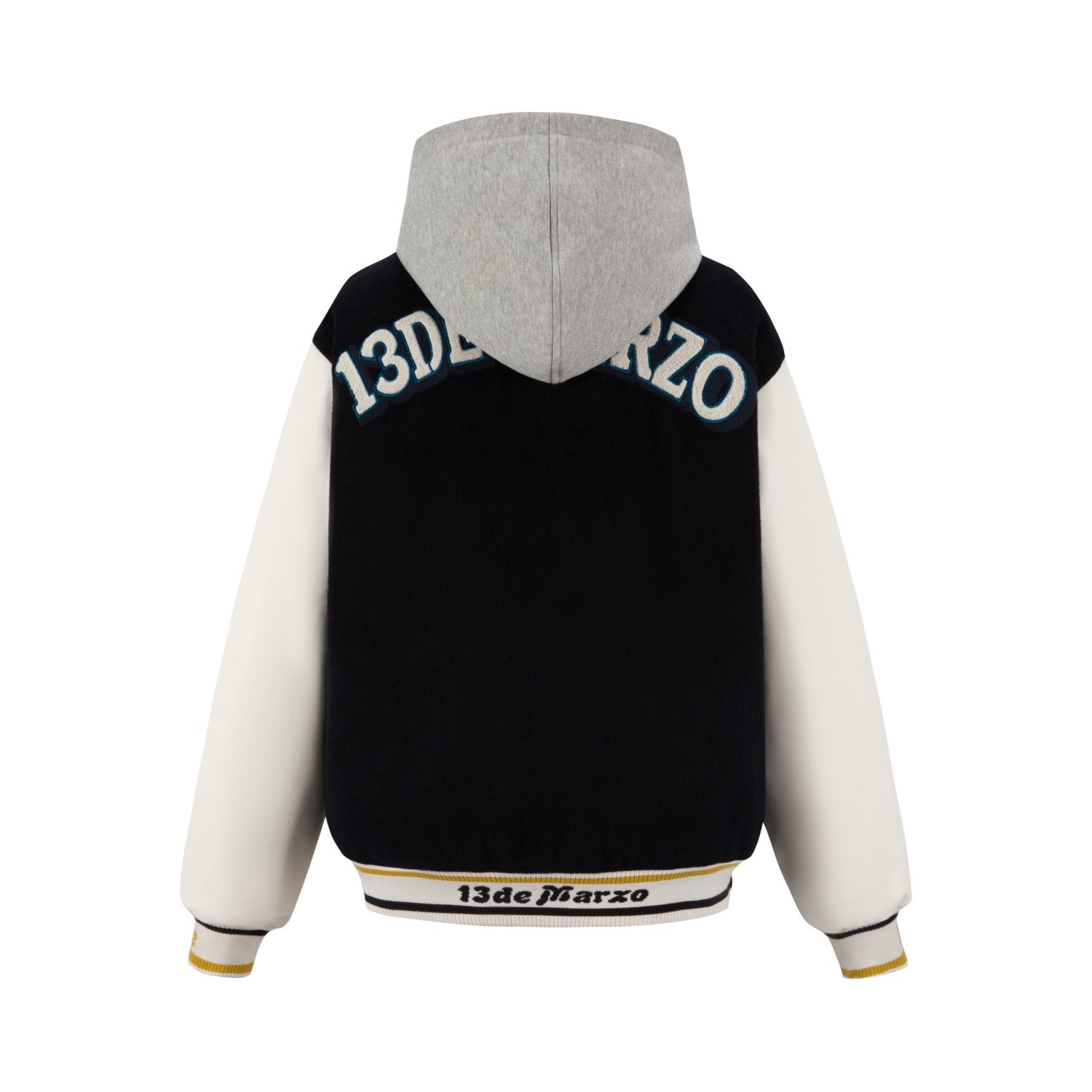 13DE MARZO Doozoo Giant Baseball Jacket In Navy | MADAX