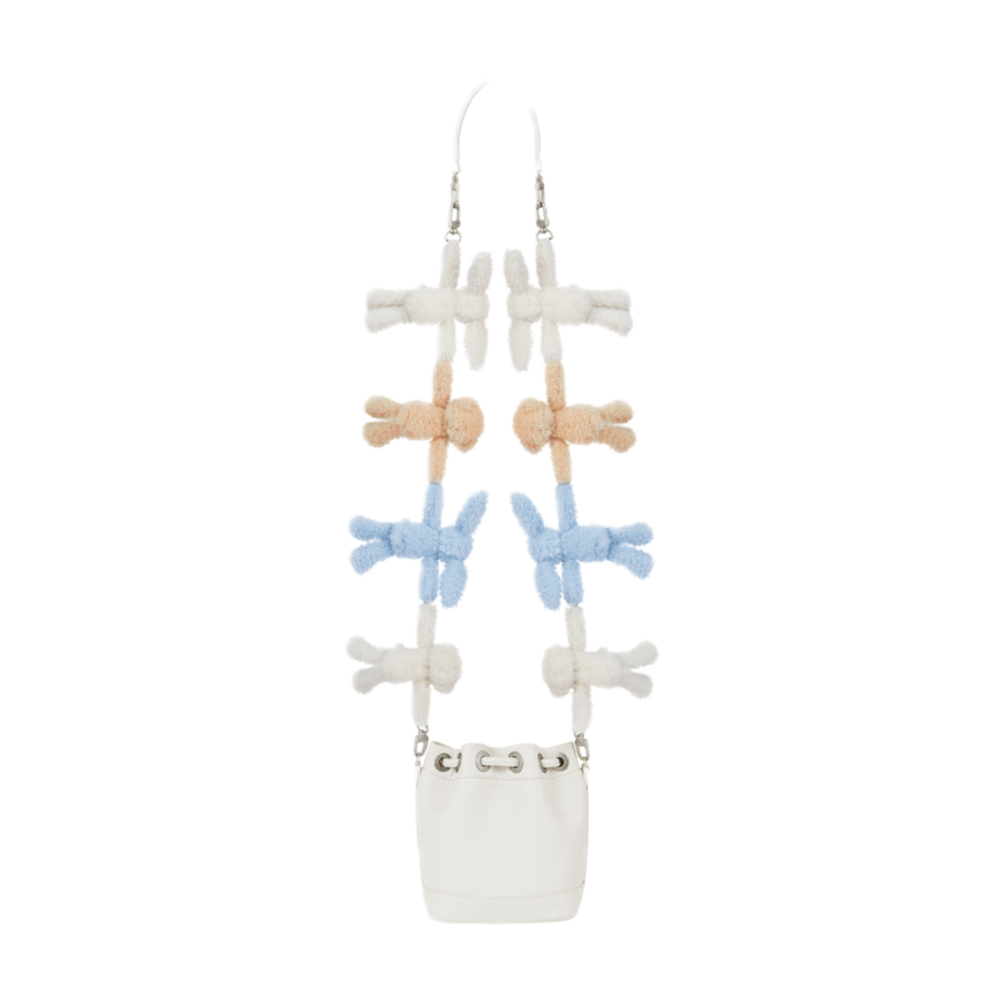 13DE MARZO Doozoo Hold Hands Bucket Bag in Beige | MADAX