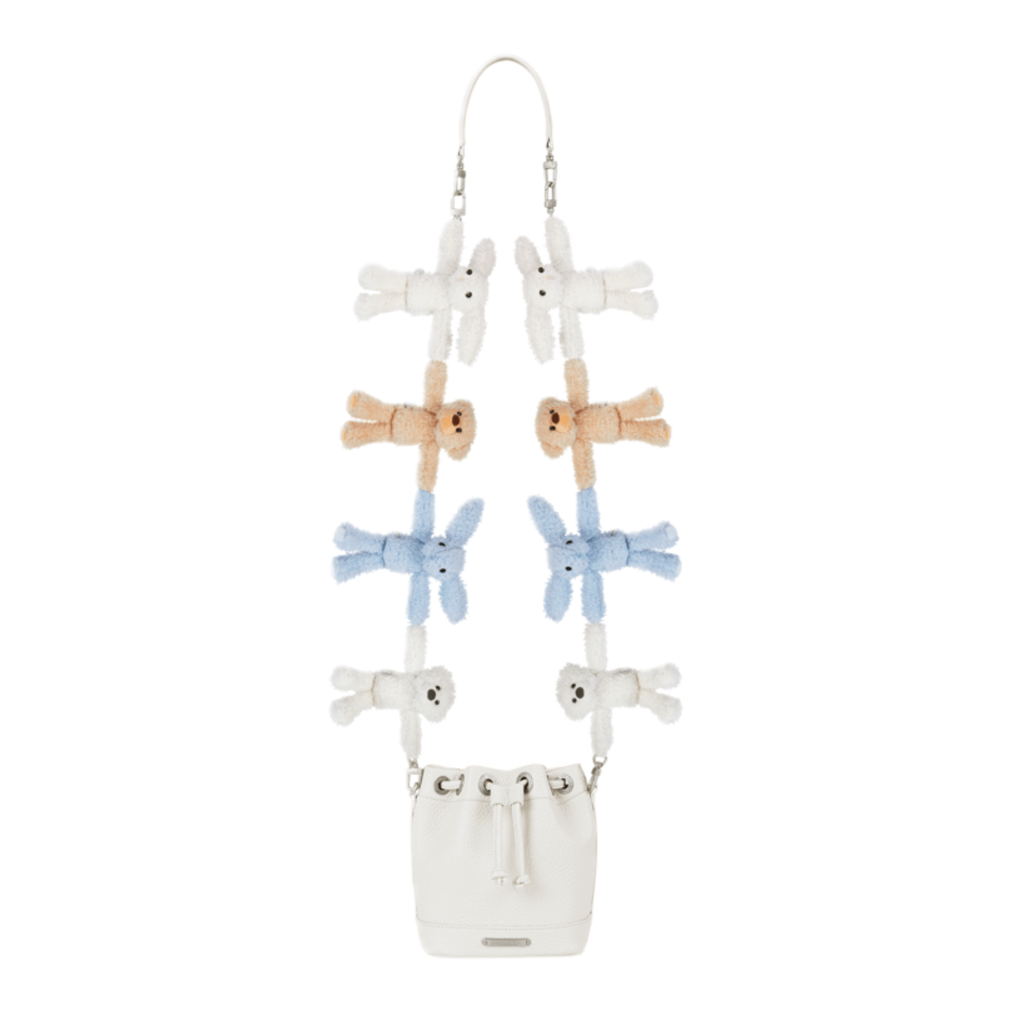 13DE MARZO Doozoo Hold Hands Bucket Bag in Beige | MADAX