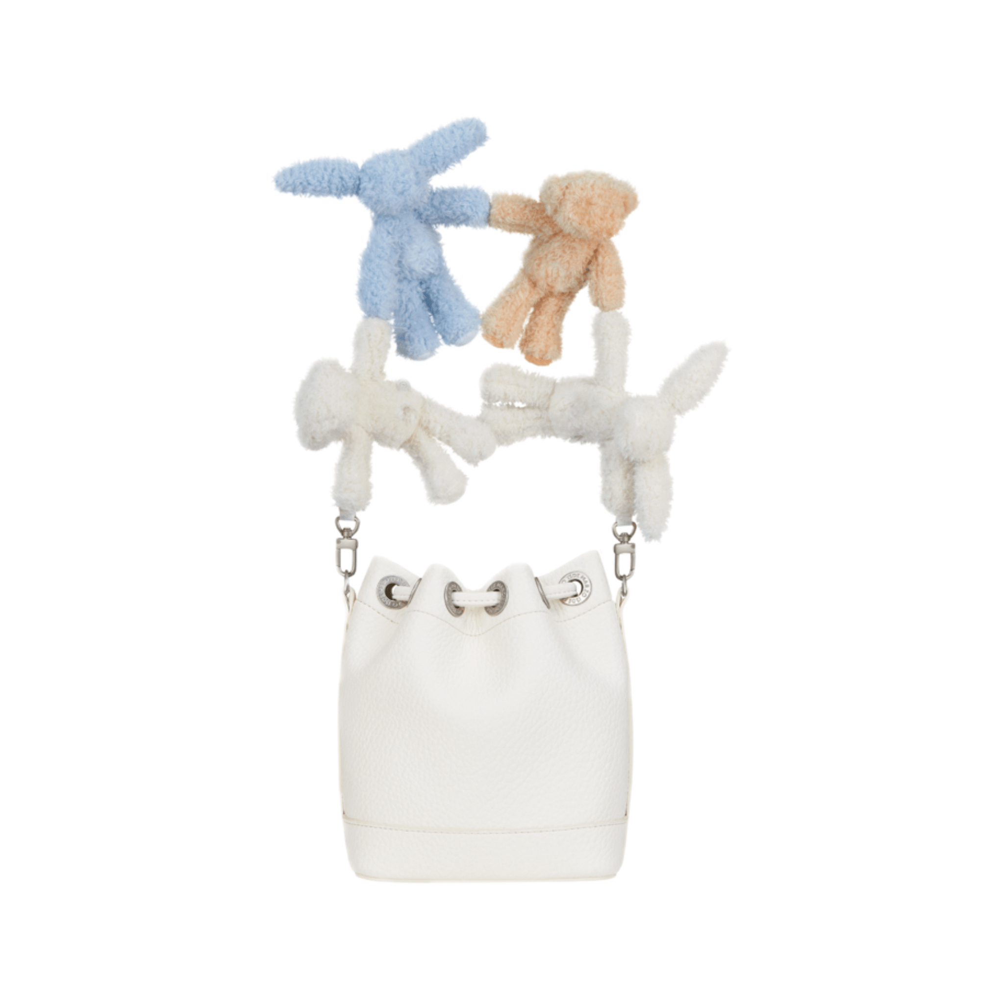13DE MARZO Doozoo Hold Hands Bucket Bag in Beige | MADAX