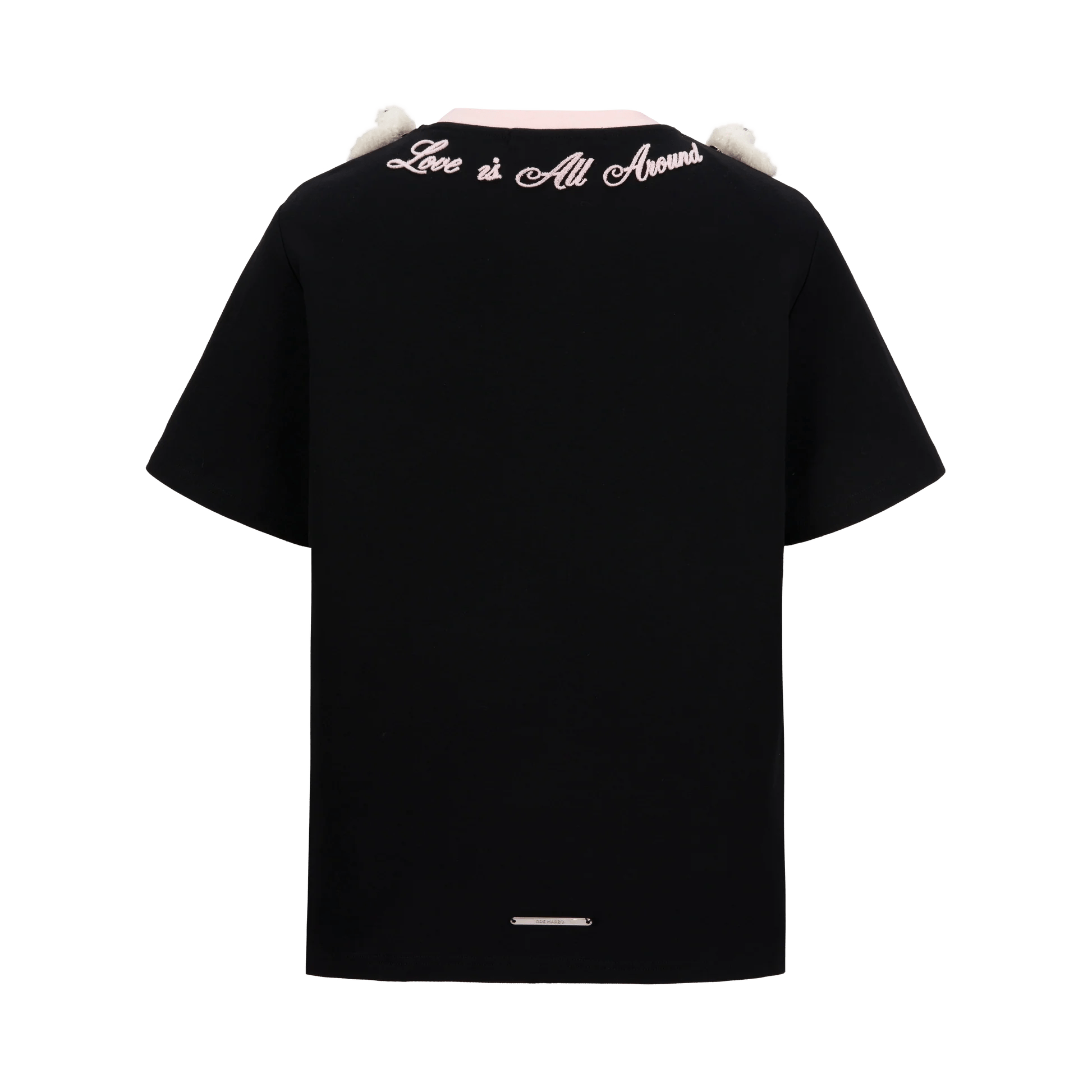 13DE MARZO Doozoo Logo Round Neck T - shirt Black | MADA IN CHINA