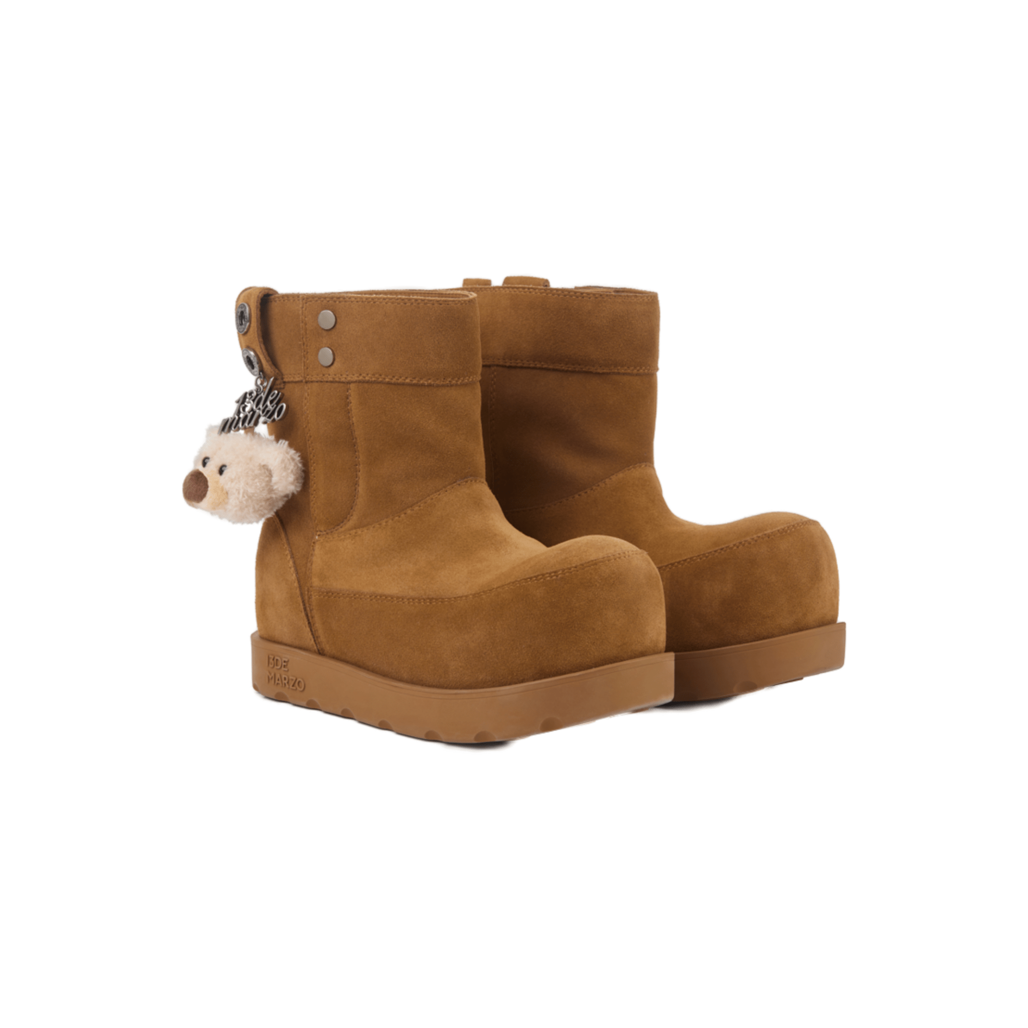13DE MARZO Doozoo Mid - calf Snow Boots in Khaki | MADAX