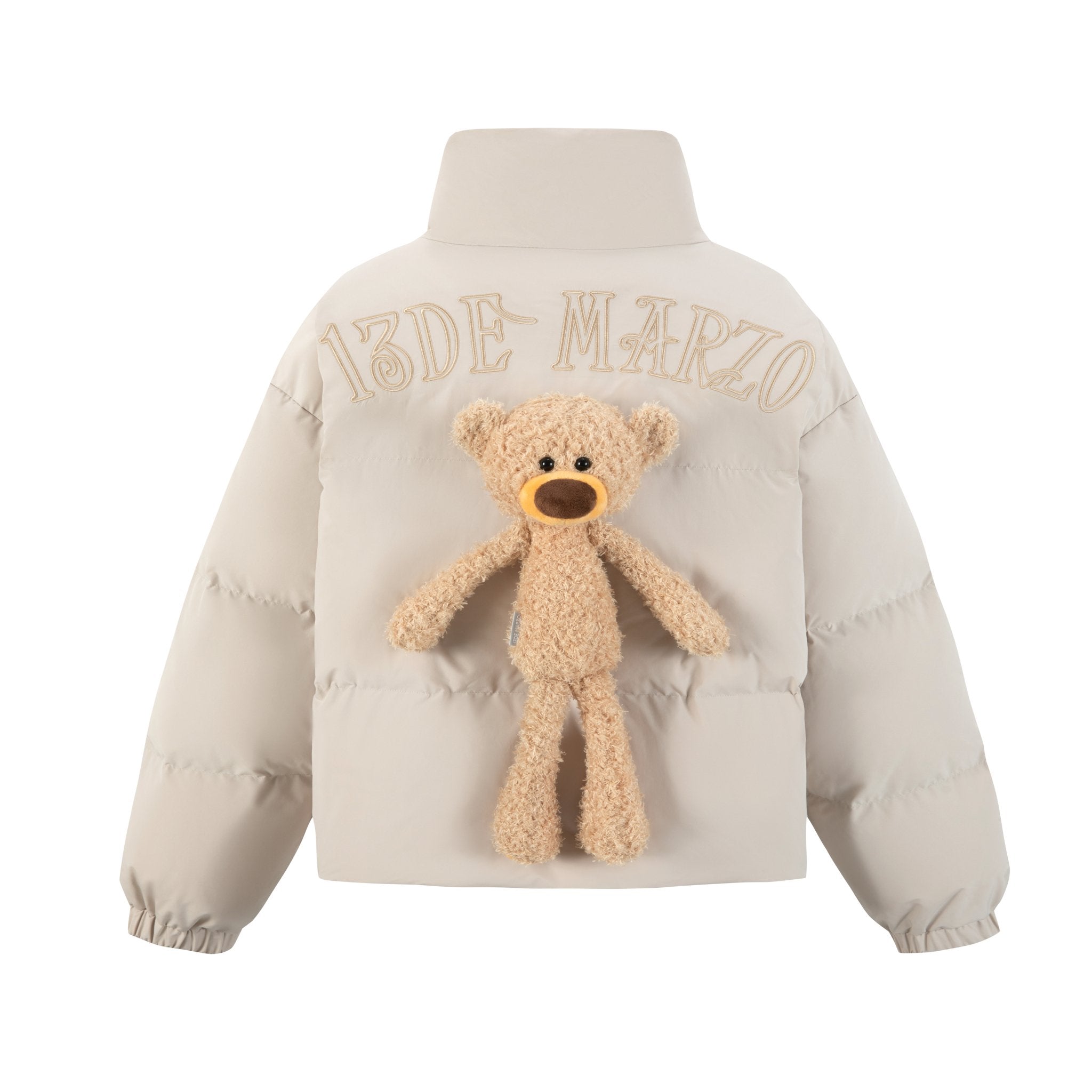 13DE MARZO Doozoo Padded Down Jacket In Beige | MADAX