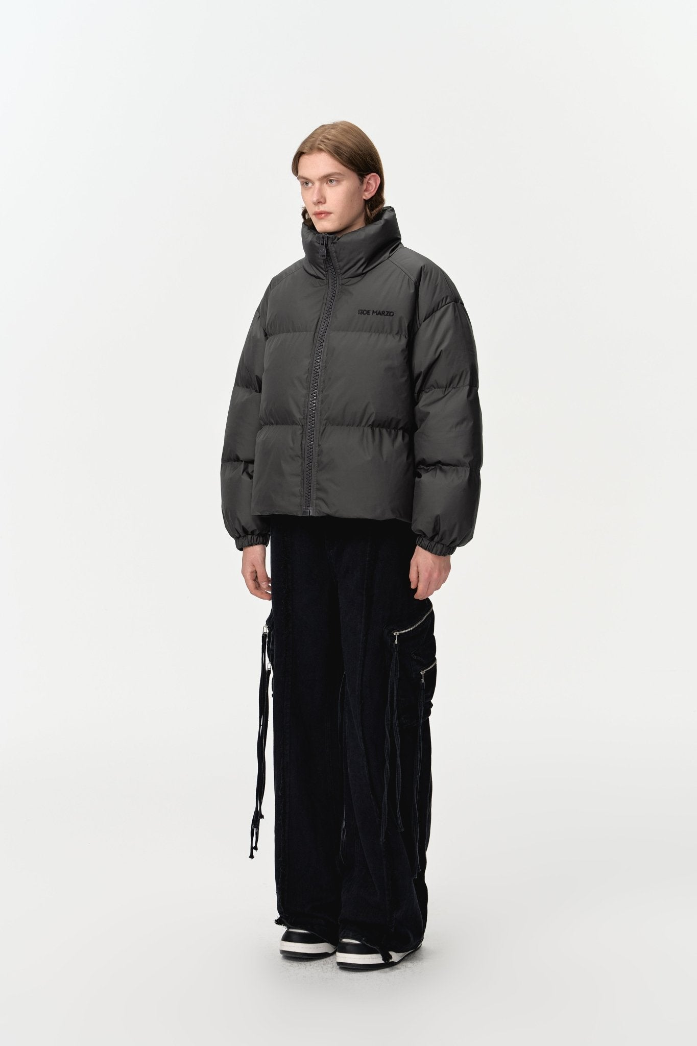 13DE MARZO Doozoo Padded Down Jacket In Black | MADAX