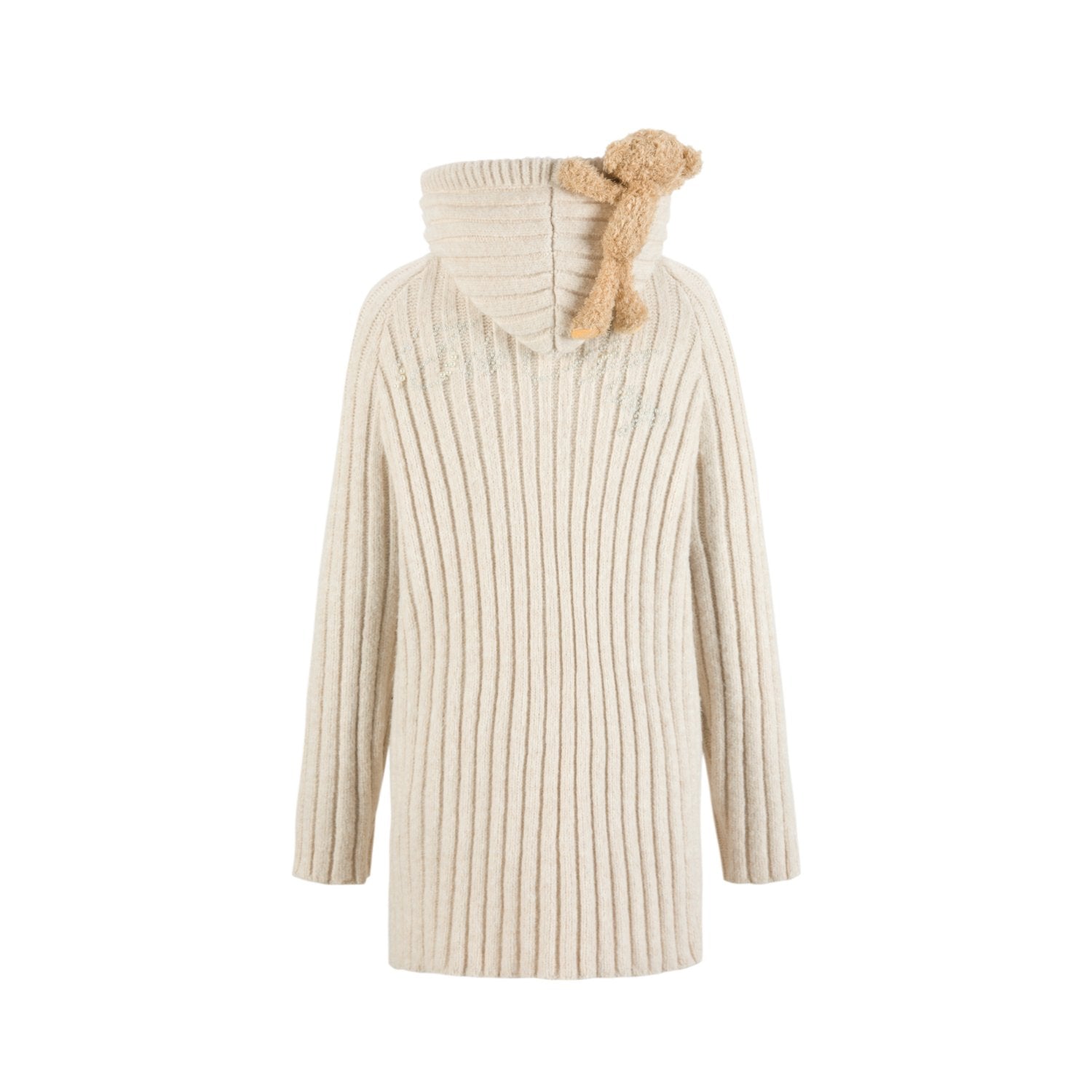 13DE MARZO Doozoo Thick Stripe Sweater In White | MADAX