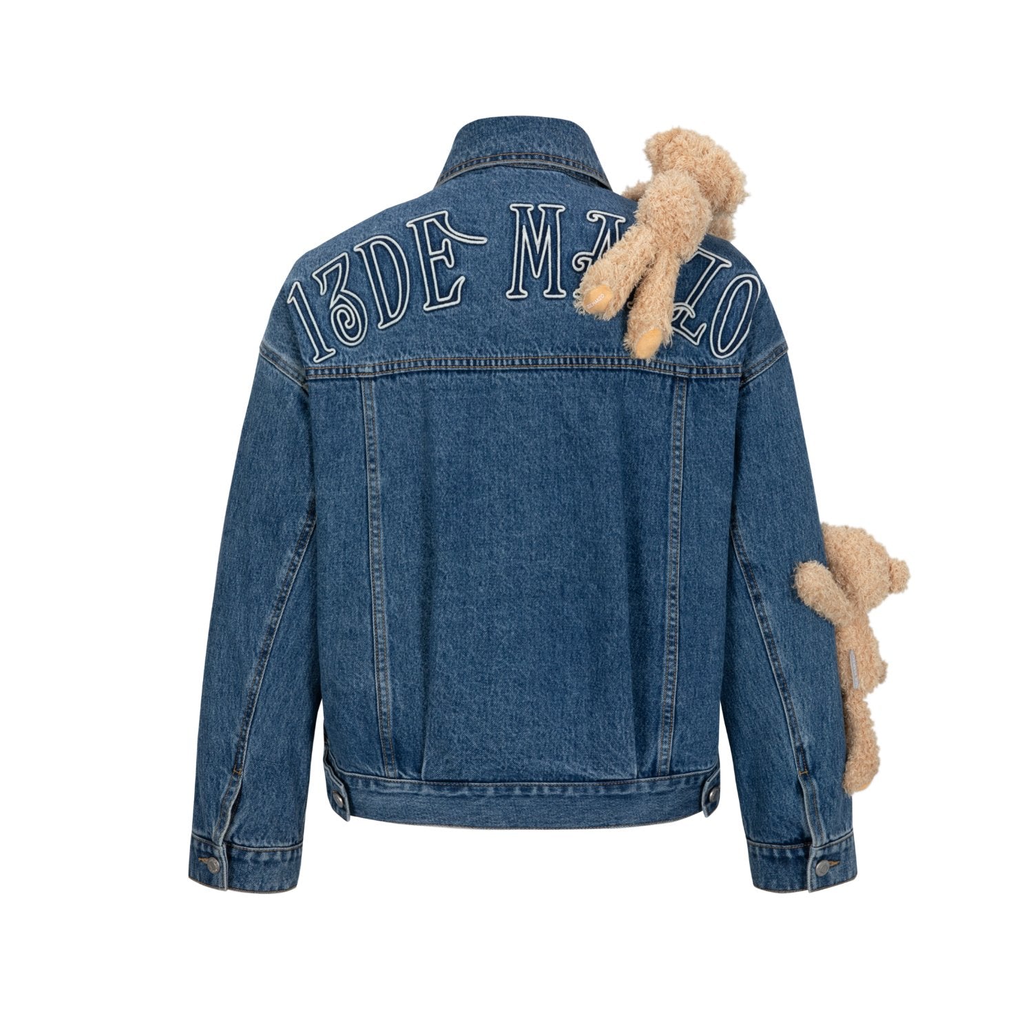 13DE MARZO Doozoo Vintage Denim Jacket In Blue | MADAX