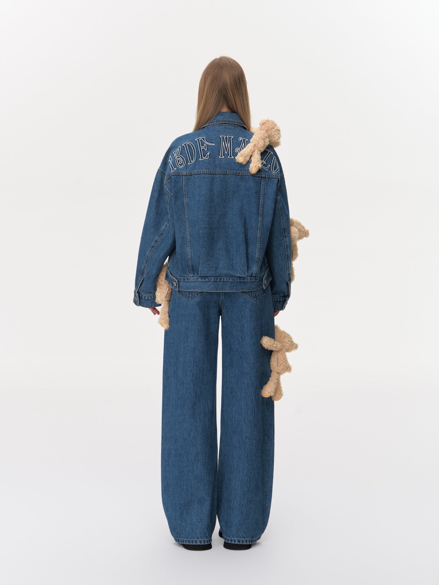 13DE MARZO Doozoo Vintage Denim Jacket In Blue | MADAX