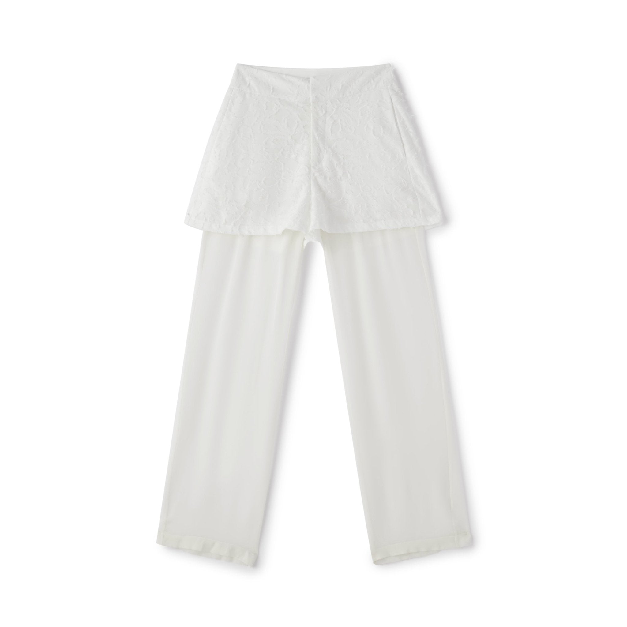 LOST IN ECHO Double Layer Silk Sheer Trousers | MADA IN CHINA