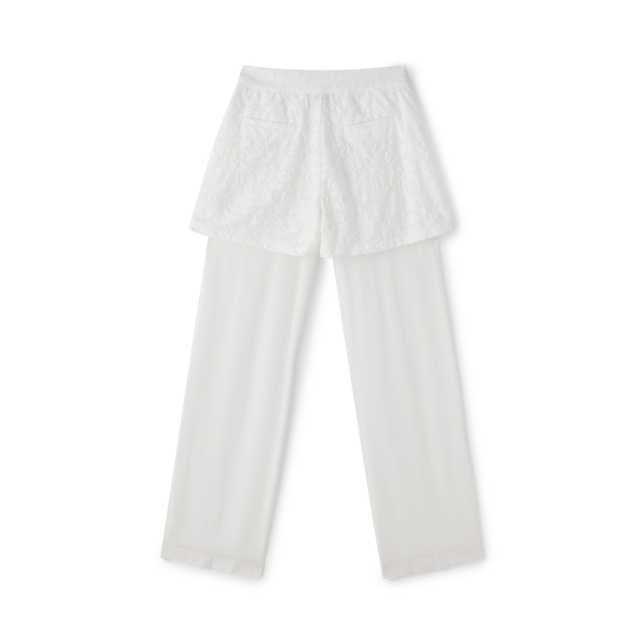 LOST IN ECHO Double Layer Silk Sheer Trousers | MADA IN CHINA