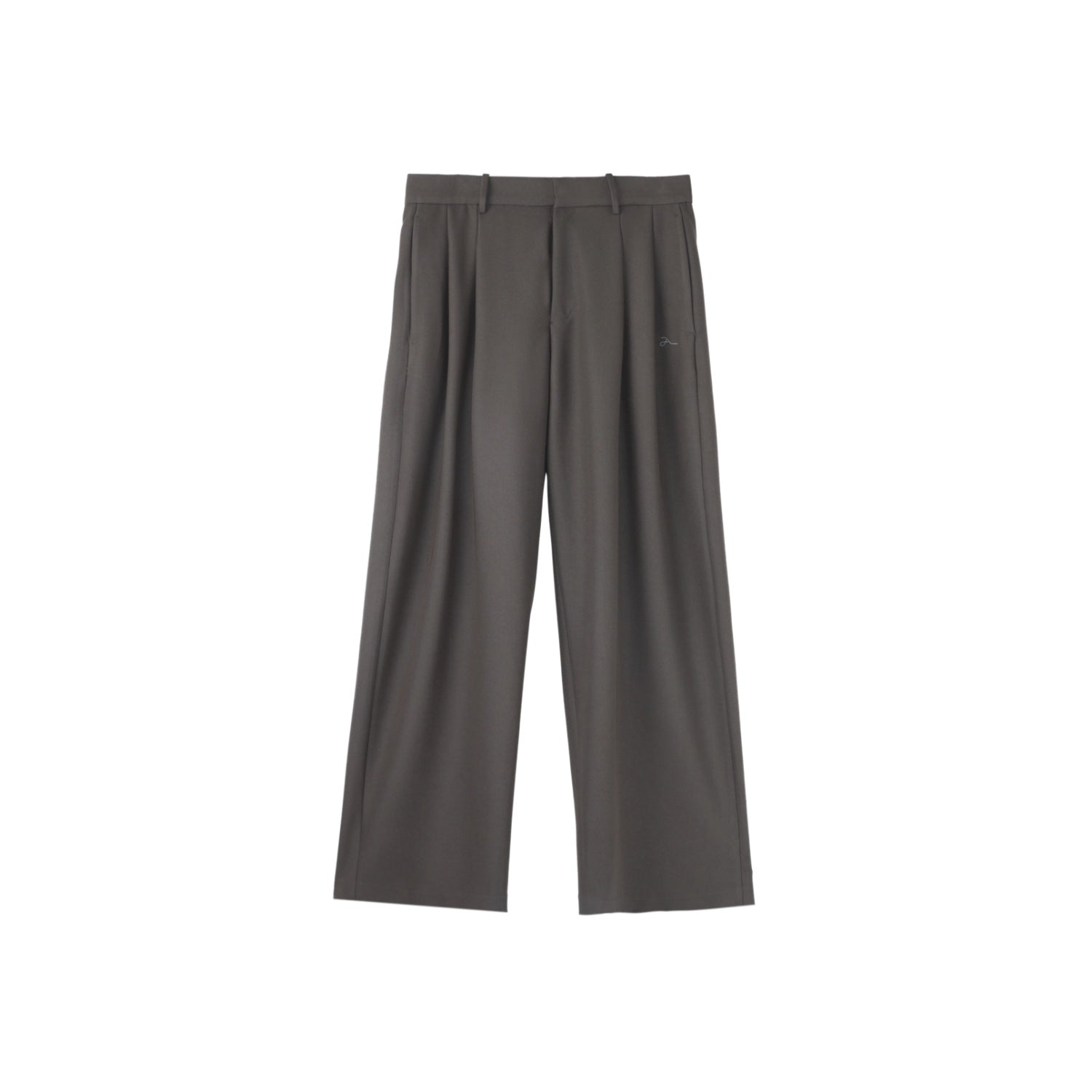 ARCH Double Pleated Drape Trousers In Gray | MADA IN CHINA