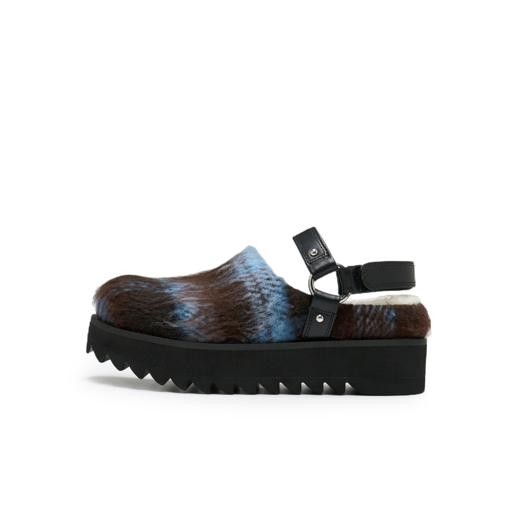 LOST IN ECHO Double Velcro Birkenstock Slippers In Blue | MADAX