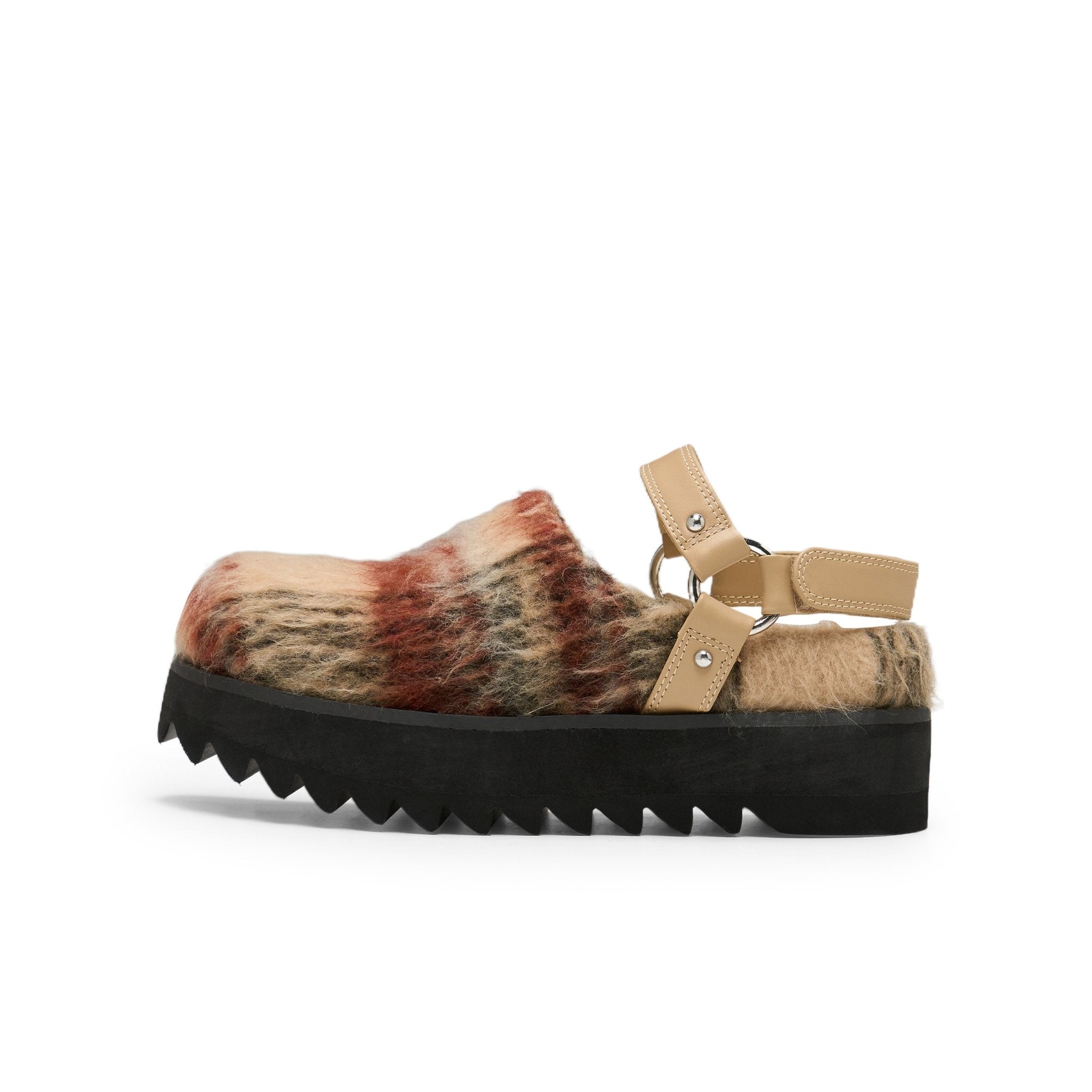 LOST IN ECHO Double Velcro Birkenstock Slippers In Coffee Brown | MADAX