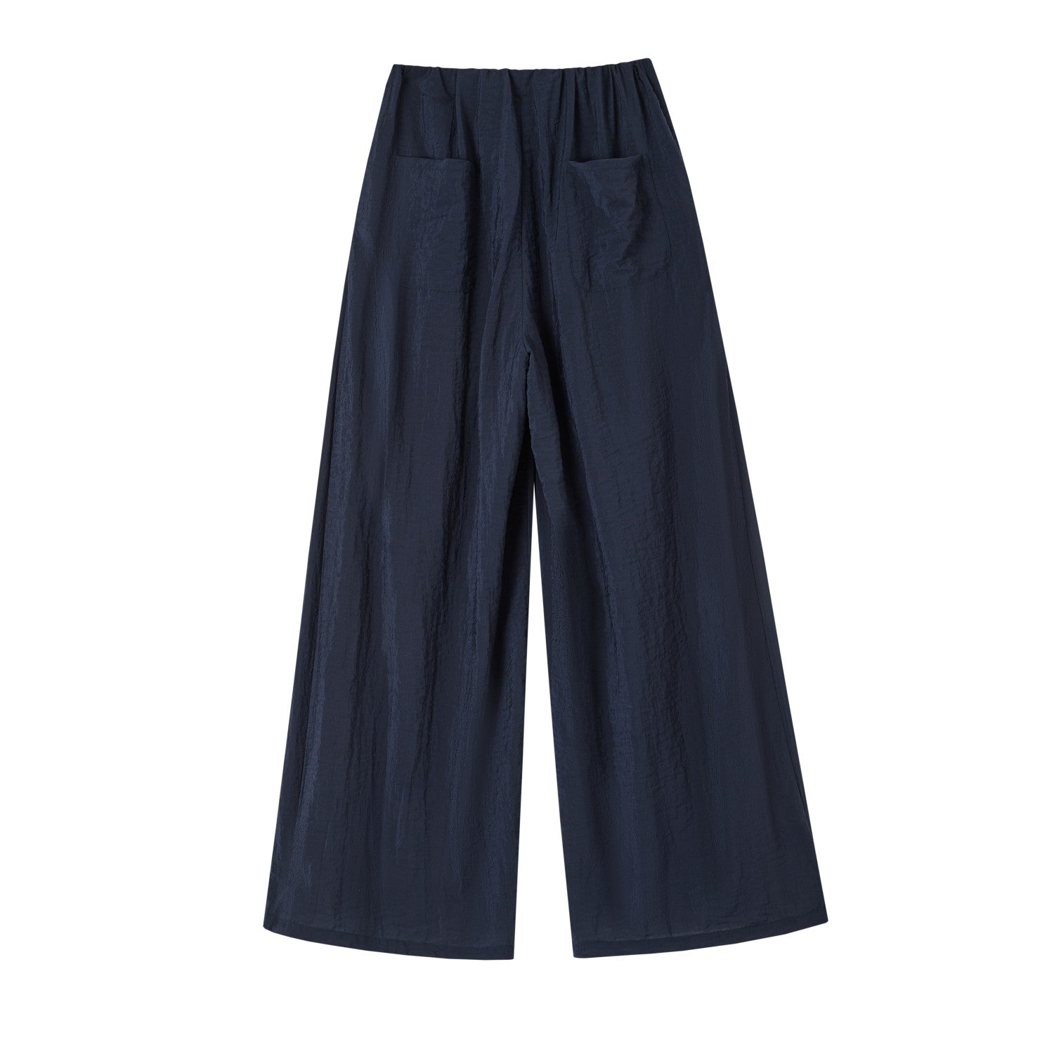 SOMESOWE Drape Lazy Style Balloon Pants In Navy Blue | MADAX