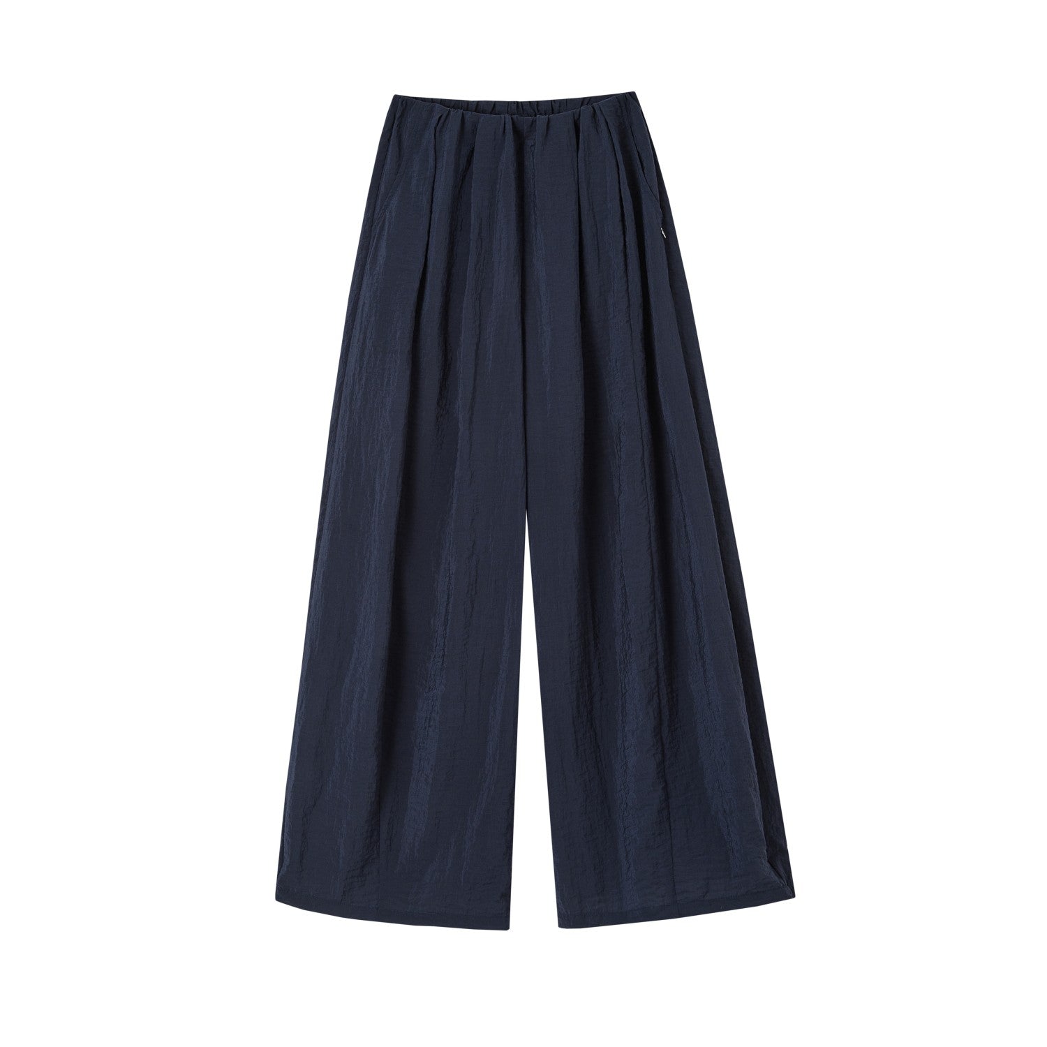 SOMESOWE Drape Lazy Style Balloon Pants In Navy Blue | MADAX
