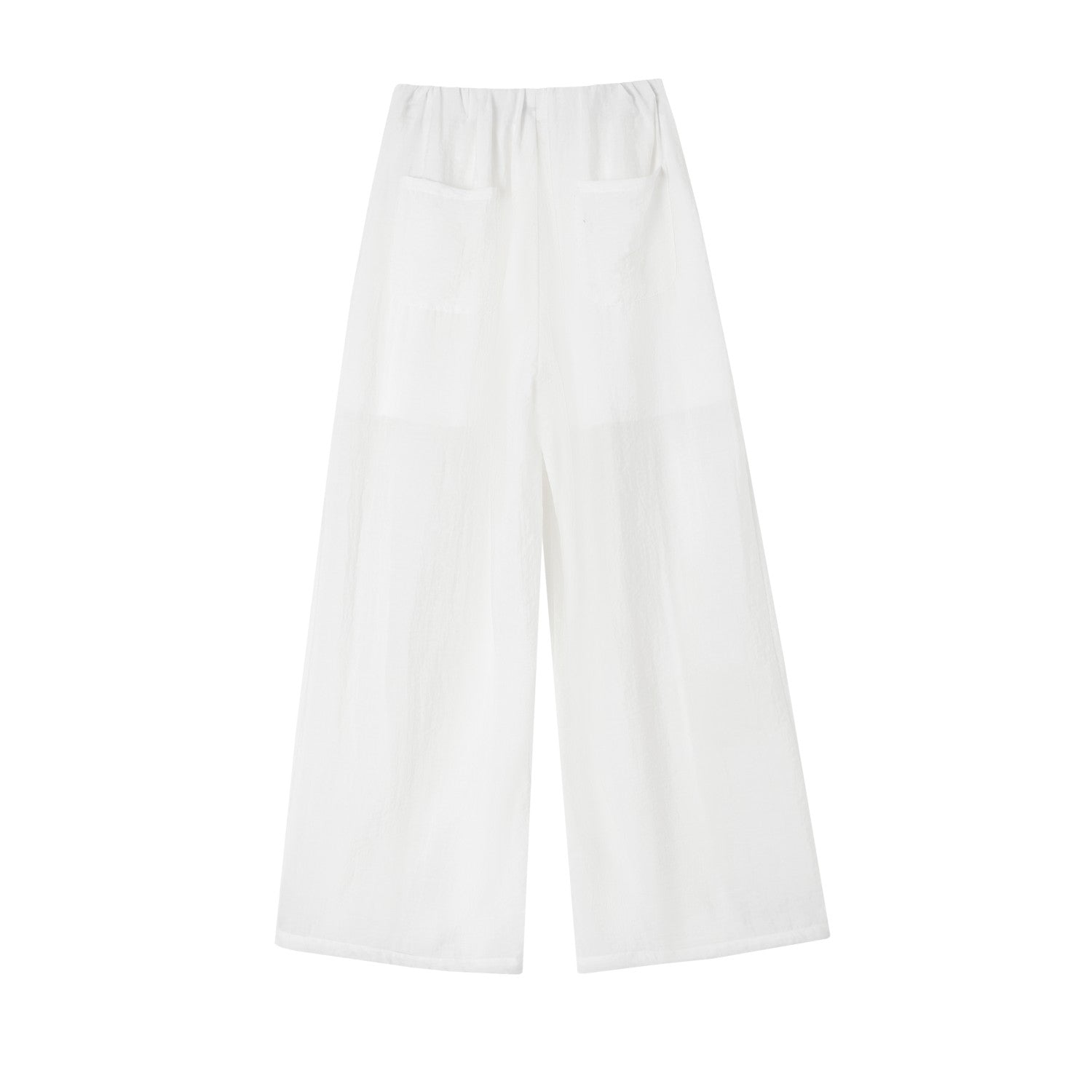 SOMESOWE Drape Lazy Style Balloon Pants In White | MADAX