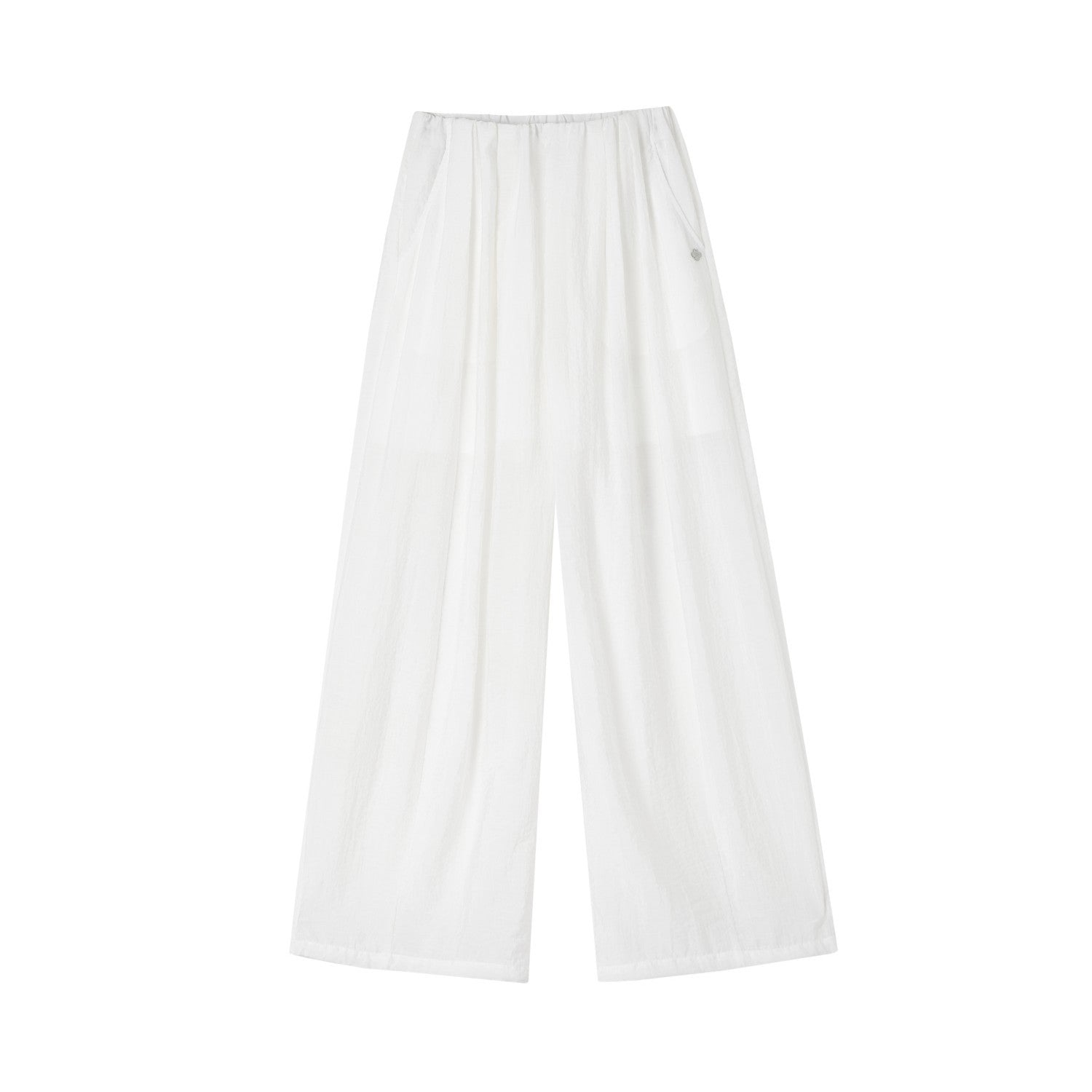 SOMESOWE Drape Lazy Style Balloon Pants In White | MADAX