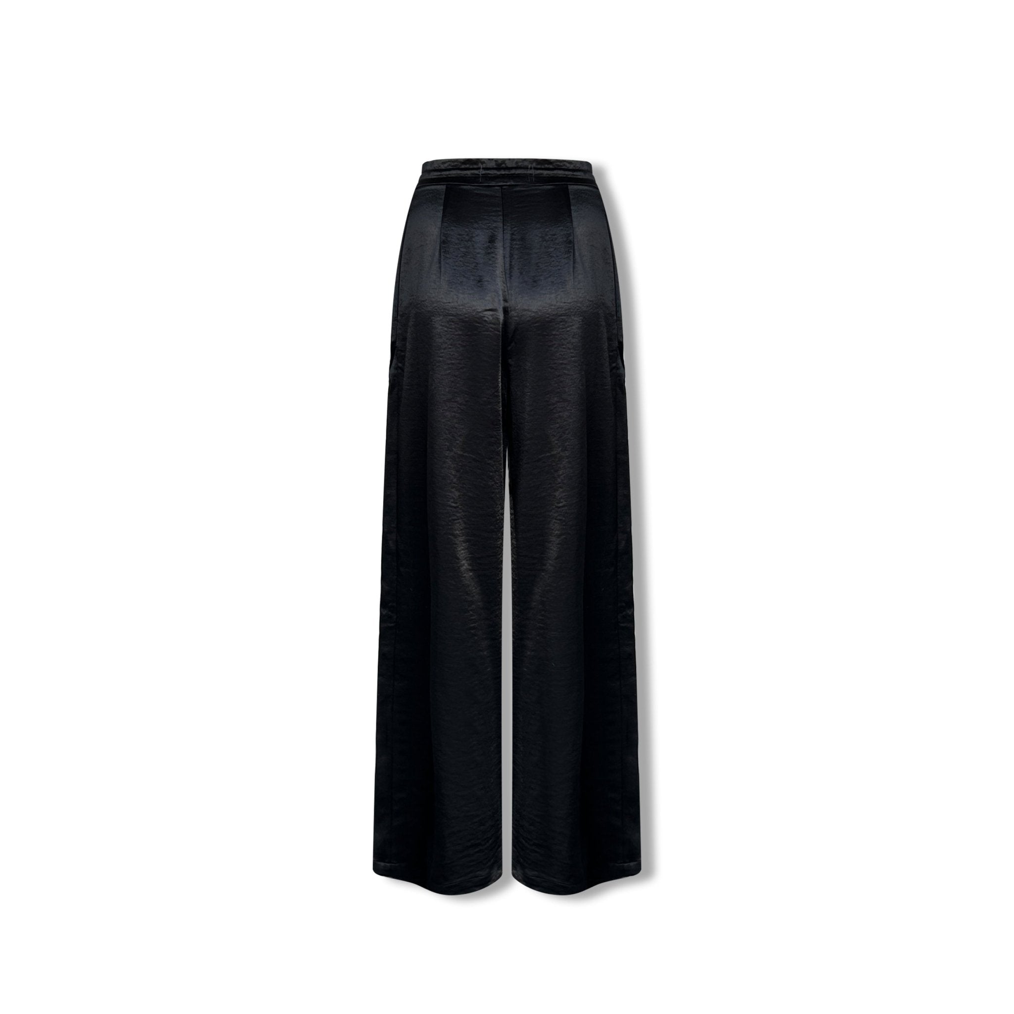 AIMME SPARROW Draped Trousers In Black | MADAX
