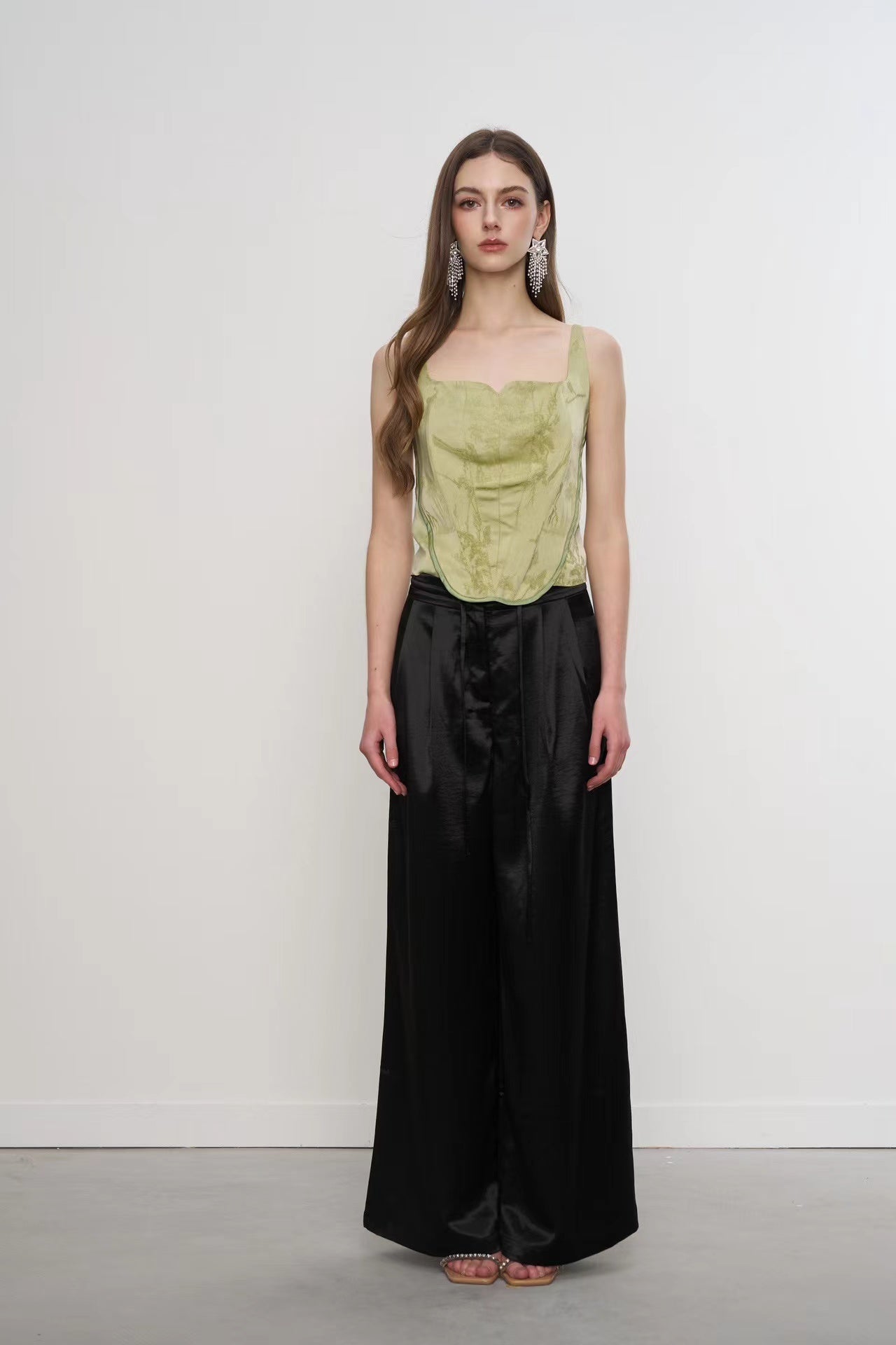 AIMME SPARROW Draped Trousers In Black | MADAX