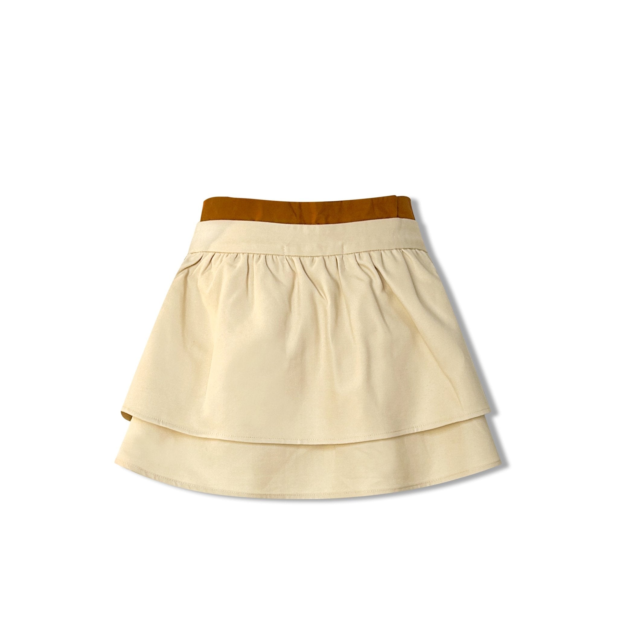 AIMME SPARROW Drawstring Skirt In Khaki | MADAX