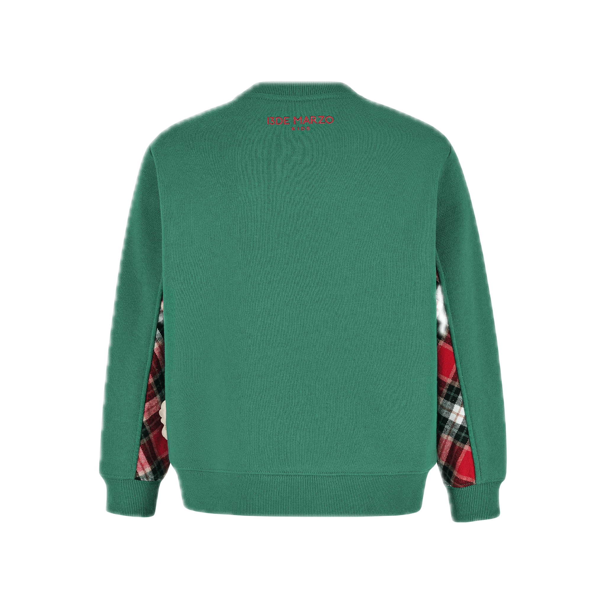 13DE MARZO Elk Bear Doll Baby Sweatshirt in Green | MADAX