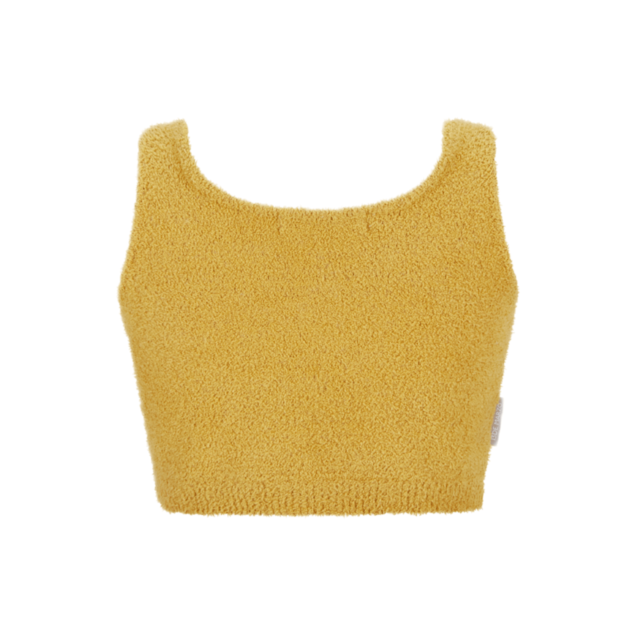13DE MARZO Embroidered Plush Vest in Yellow | MADAX