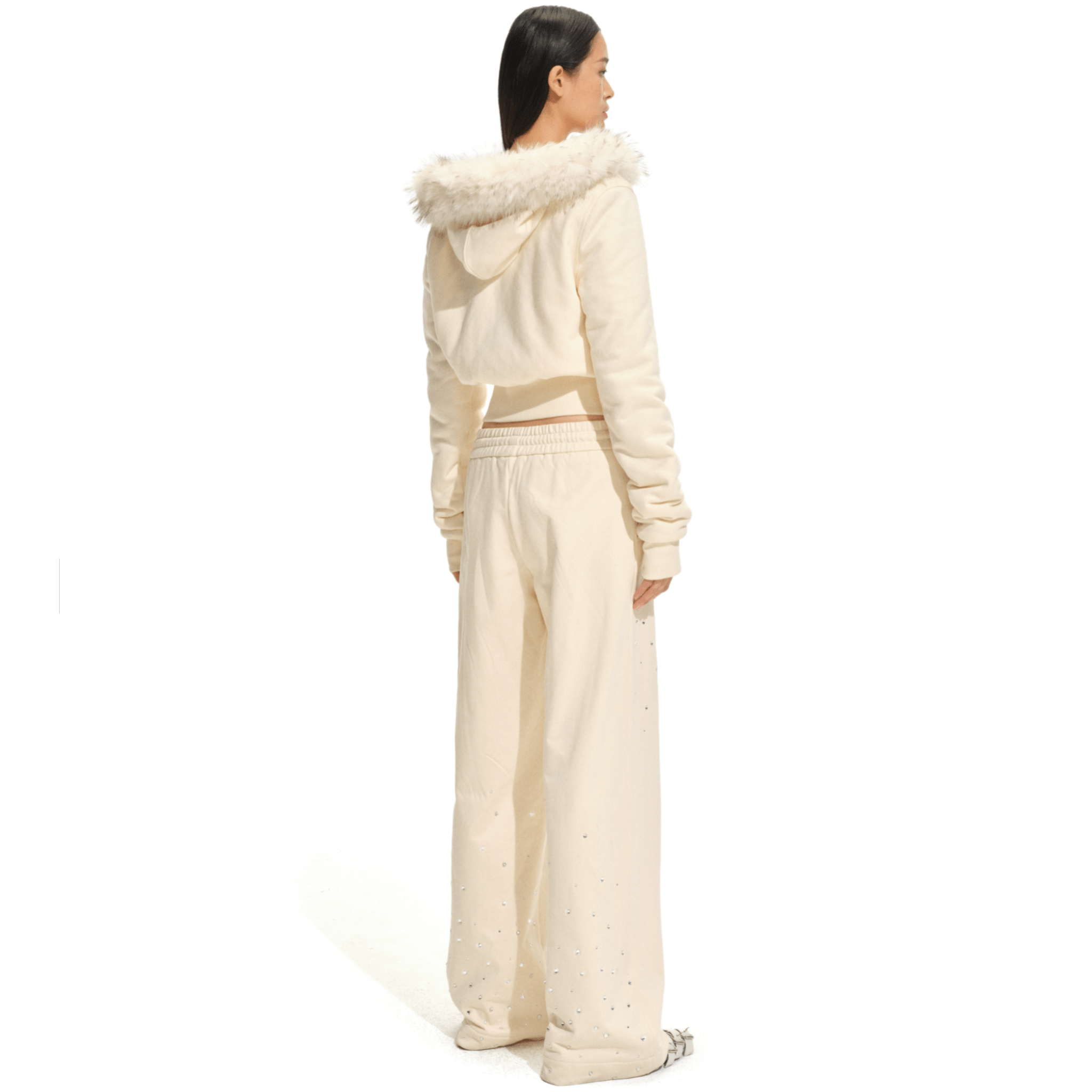 NAWS Equestrian Hooded Jacket in Beige | MADAX