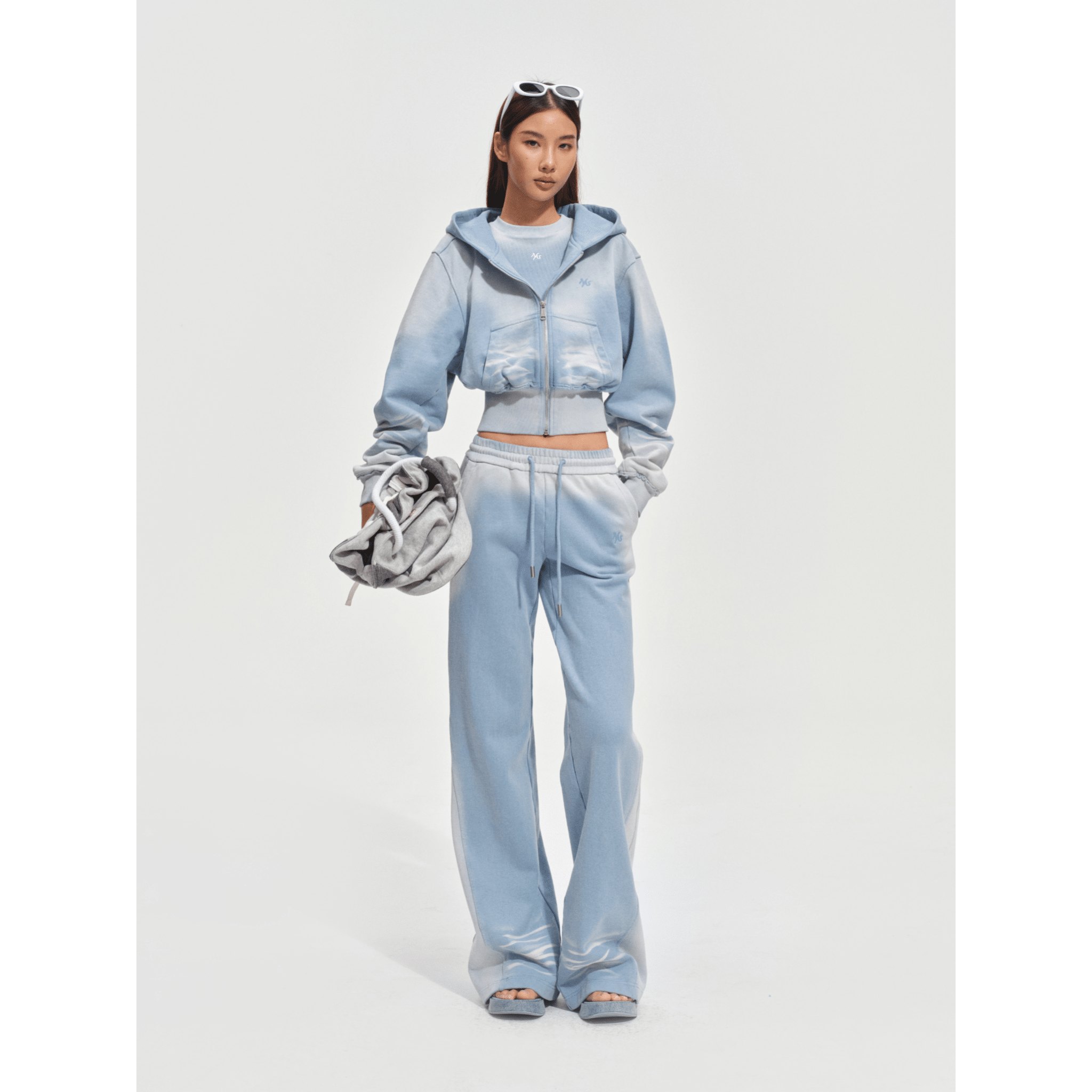 NAWS Equestrian Trousers in Blue and White | MADAX