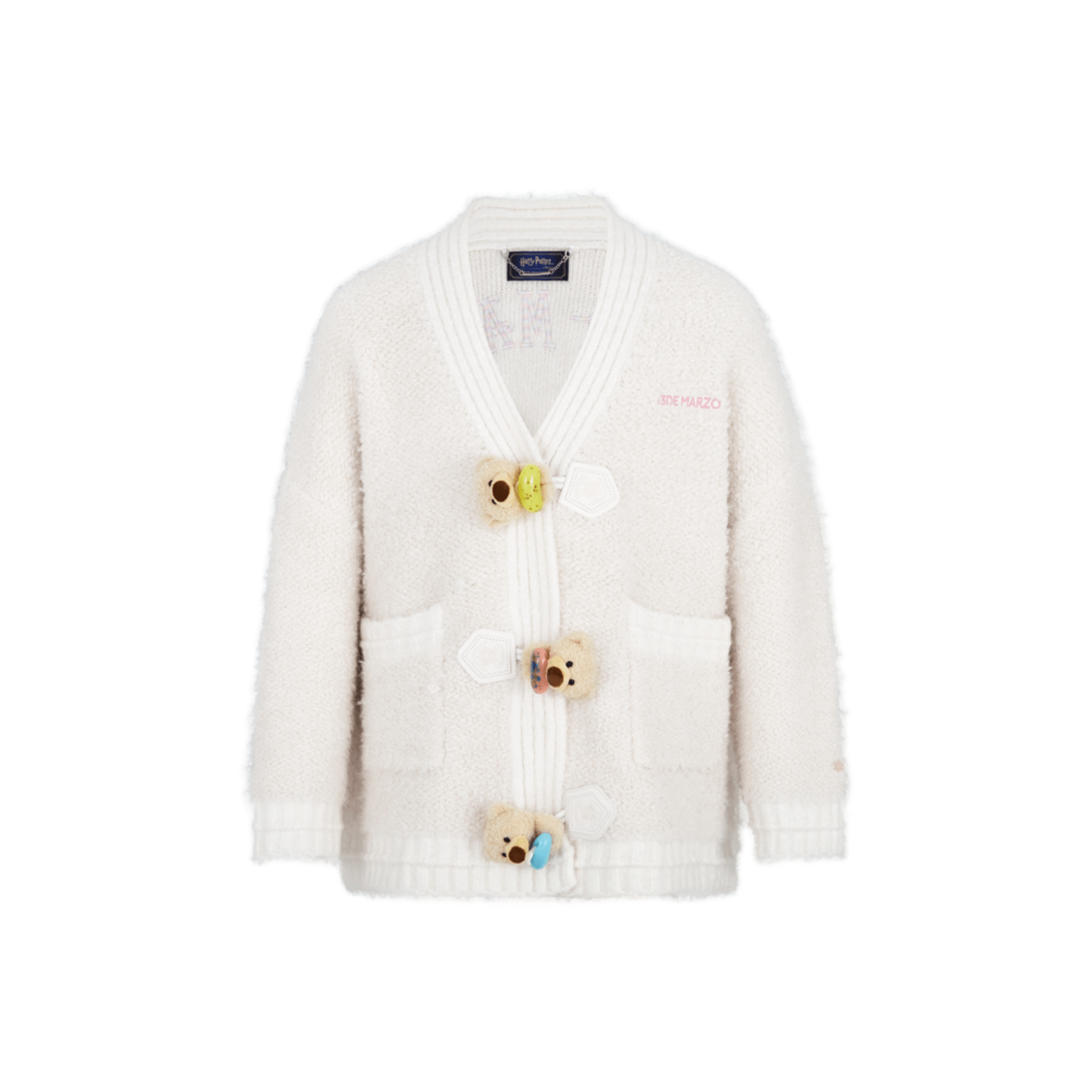 13DE MARZO Every Flavor Beans Cardigan in White | MADAX