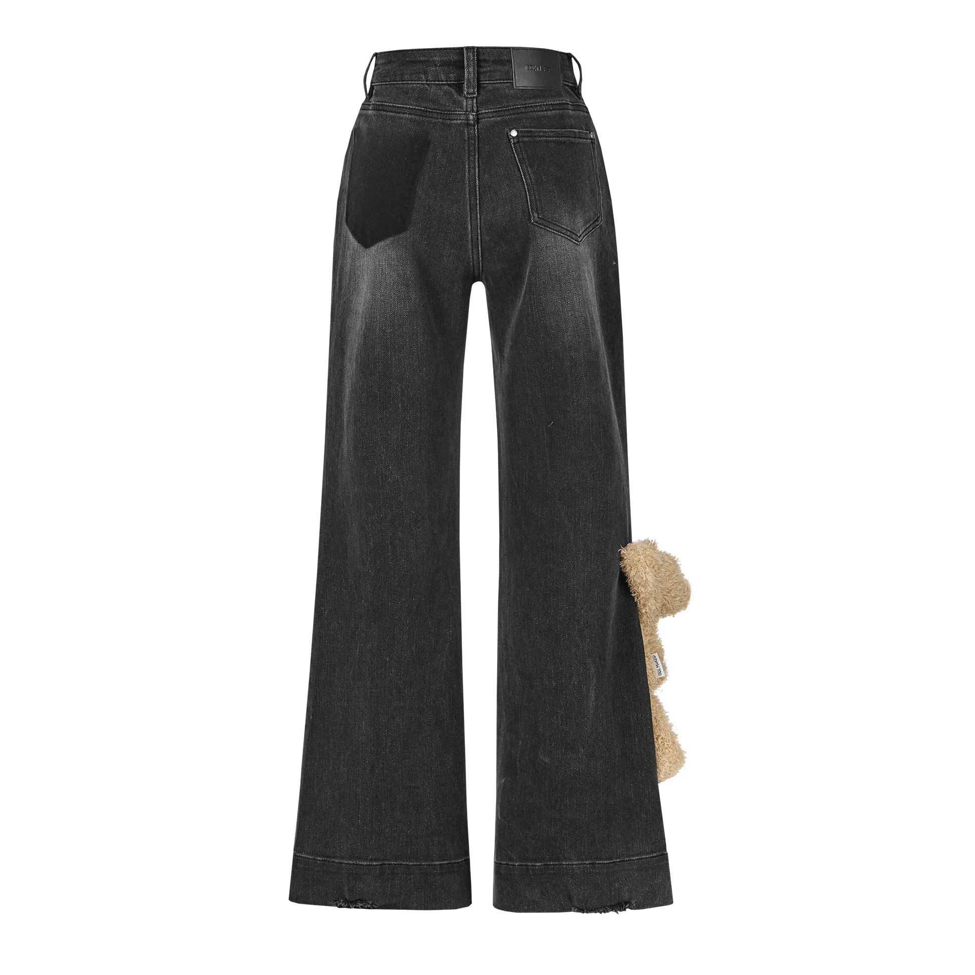 13DE MARZO Extend Bottom Jeans Black | MADA IN CHINA