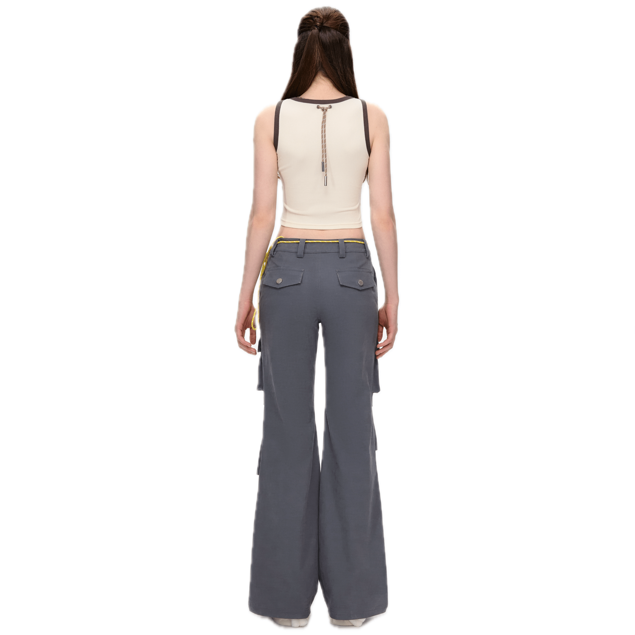 13DE MARZO Extreme Hanging Overalls in Grey | MADAX