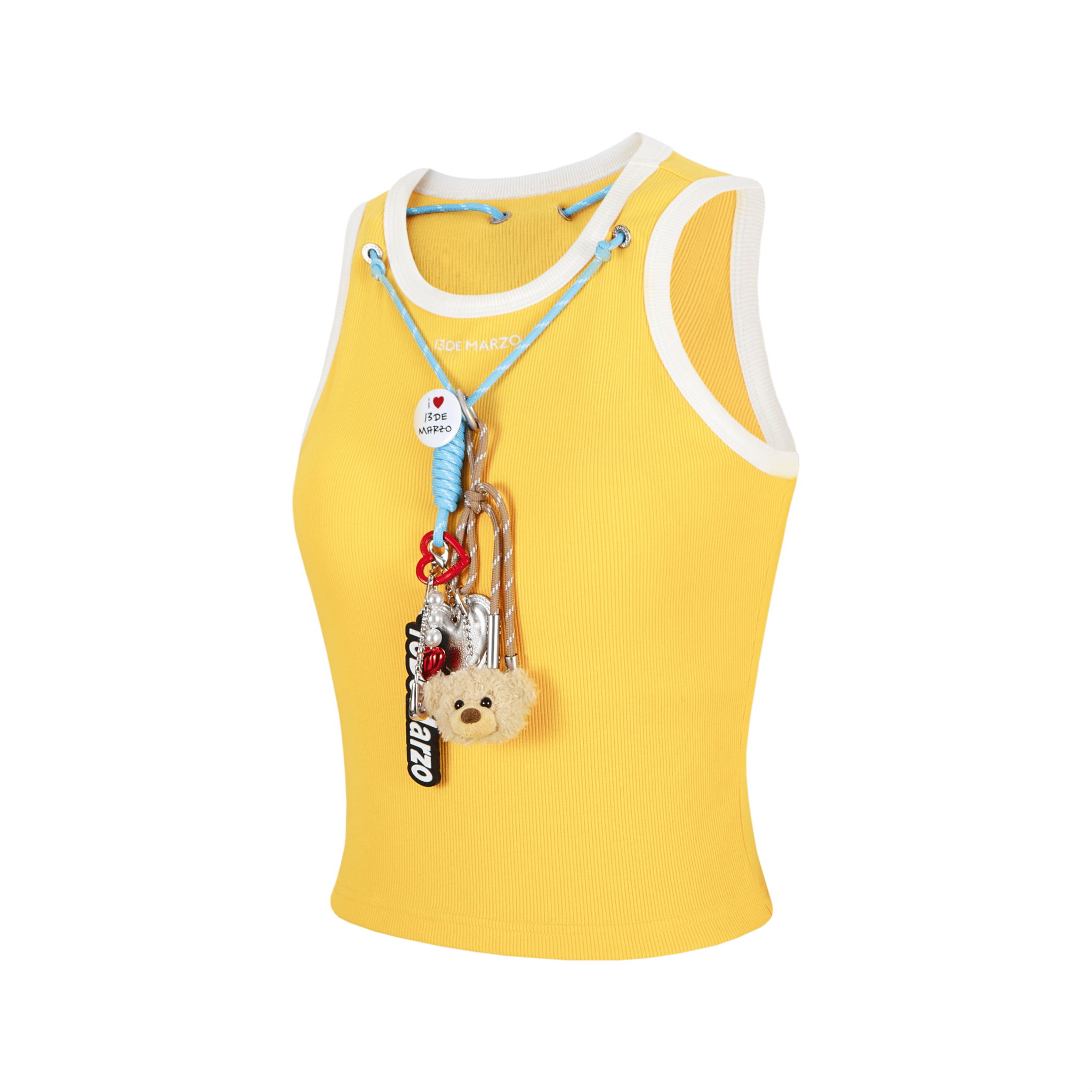 13DE MARZO Extreme Hanging Vest in Yellow | MADAX