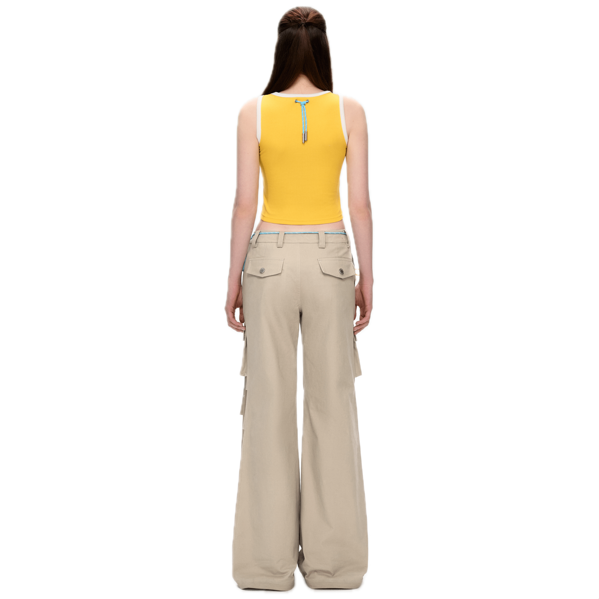 13DE MARZO Extremely Complex Overalls in Khaki | MADAX