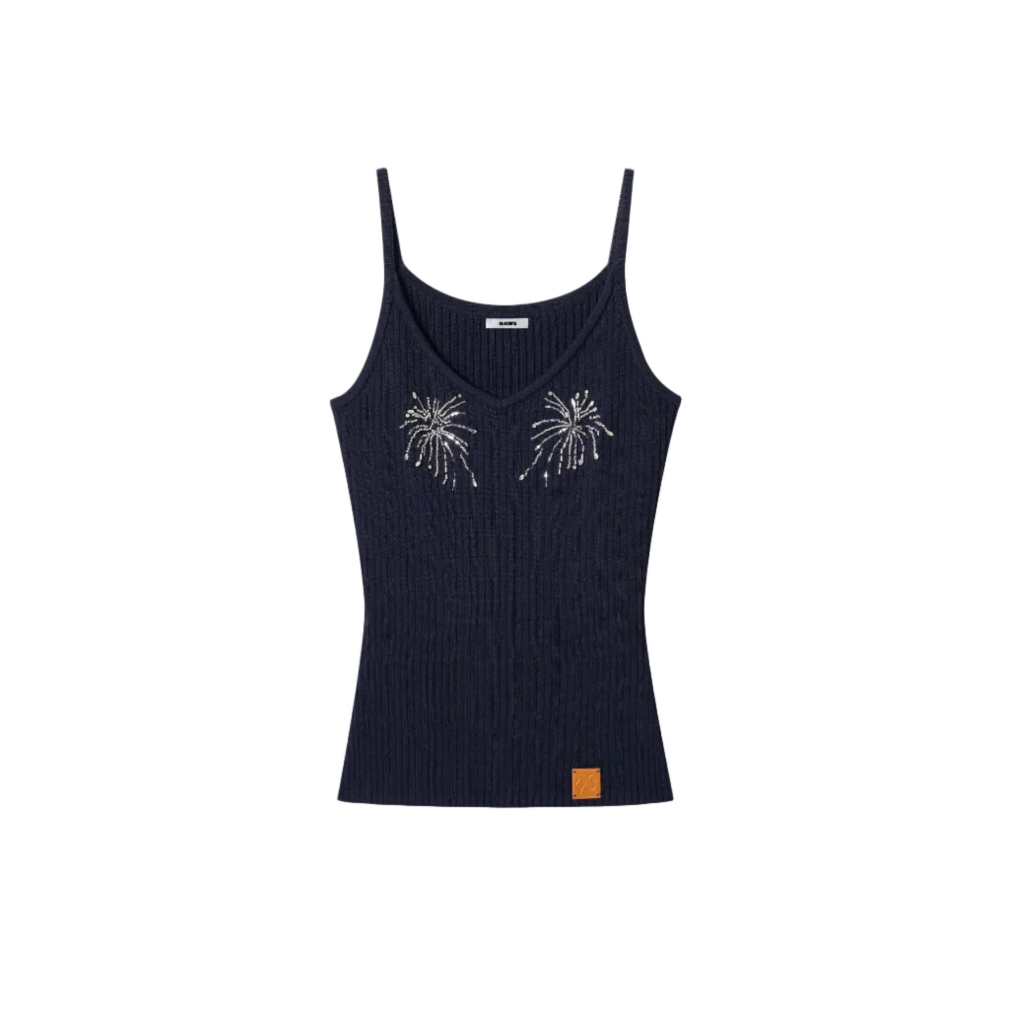 NAWS Firework Graphic Tank in Blue | MADAX